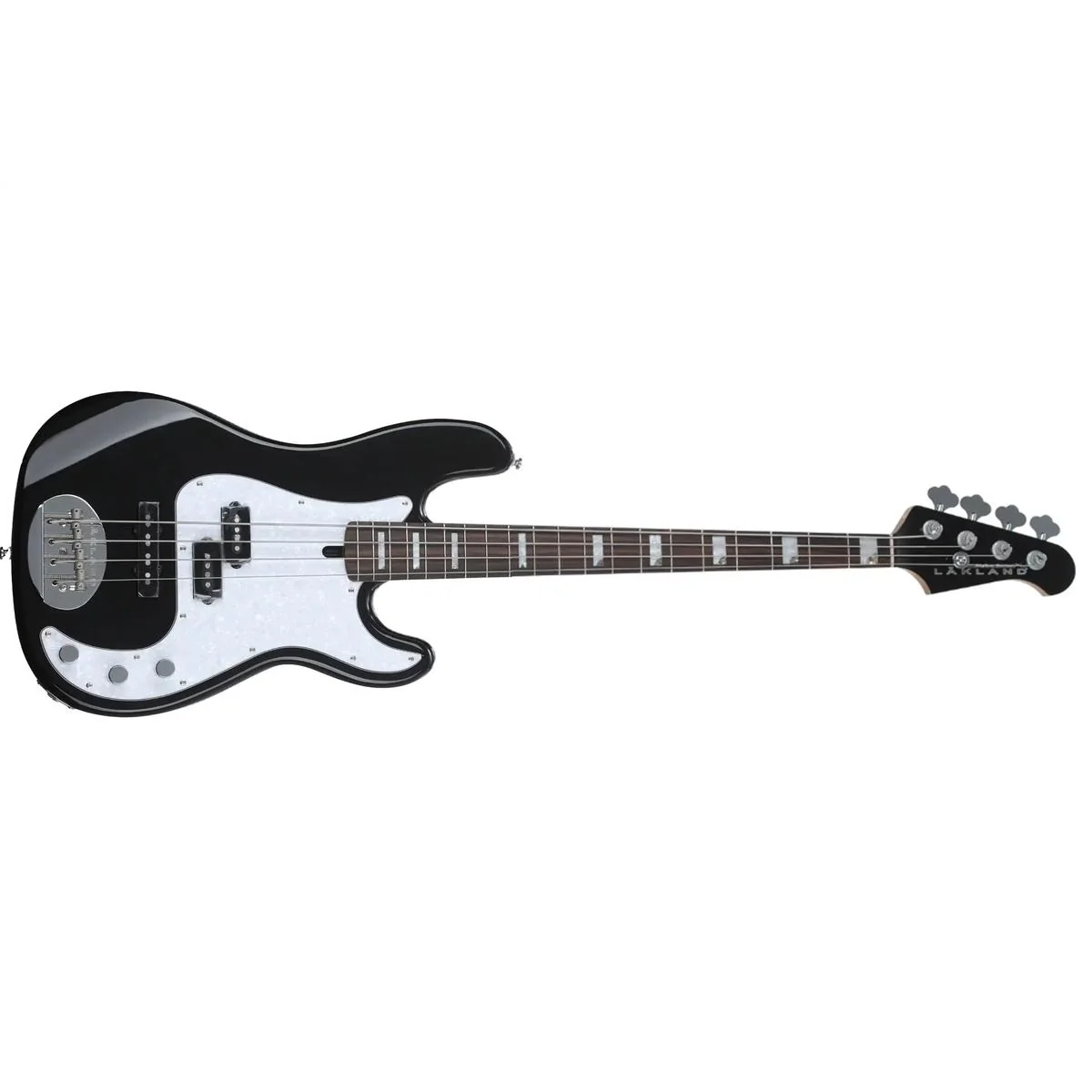 Lakland 44-64 Custom PJ Skyline Series 4-String Electric Bass - Black - Image 3