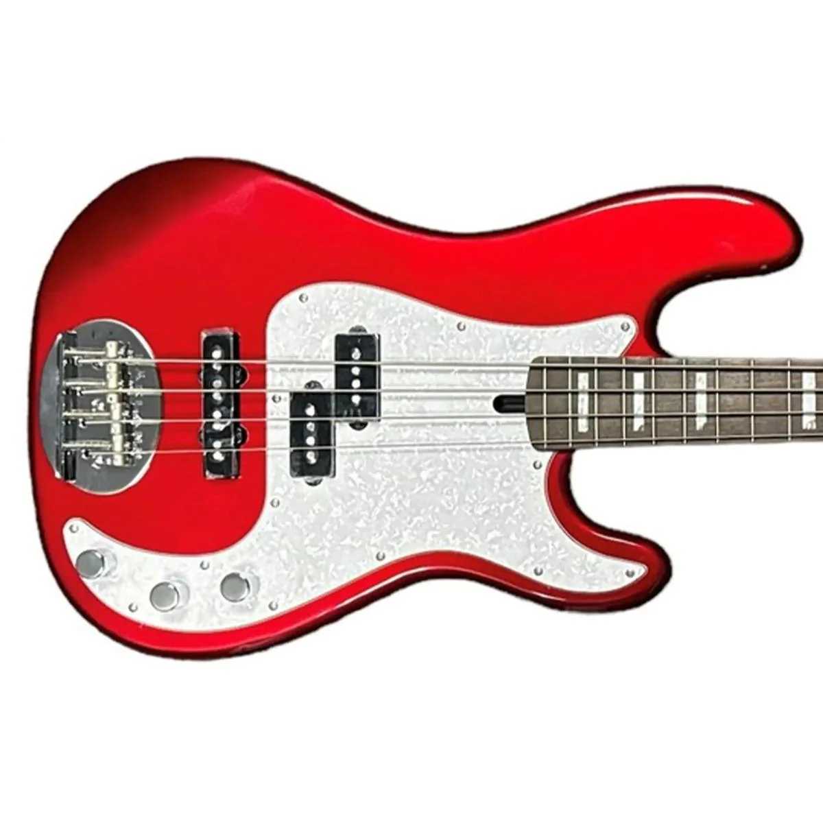 Lakland 44-64 Custom PJ Skyline Series 4-String Electric Bass - Candy Apple Red