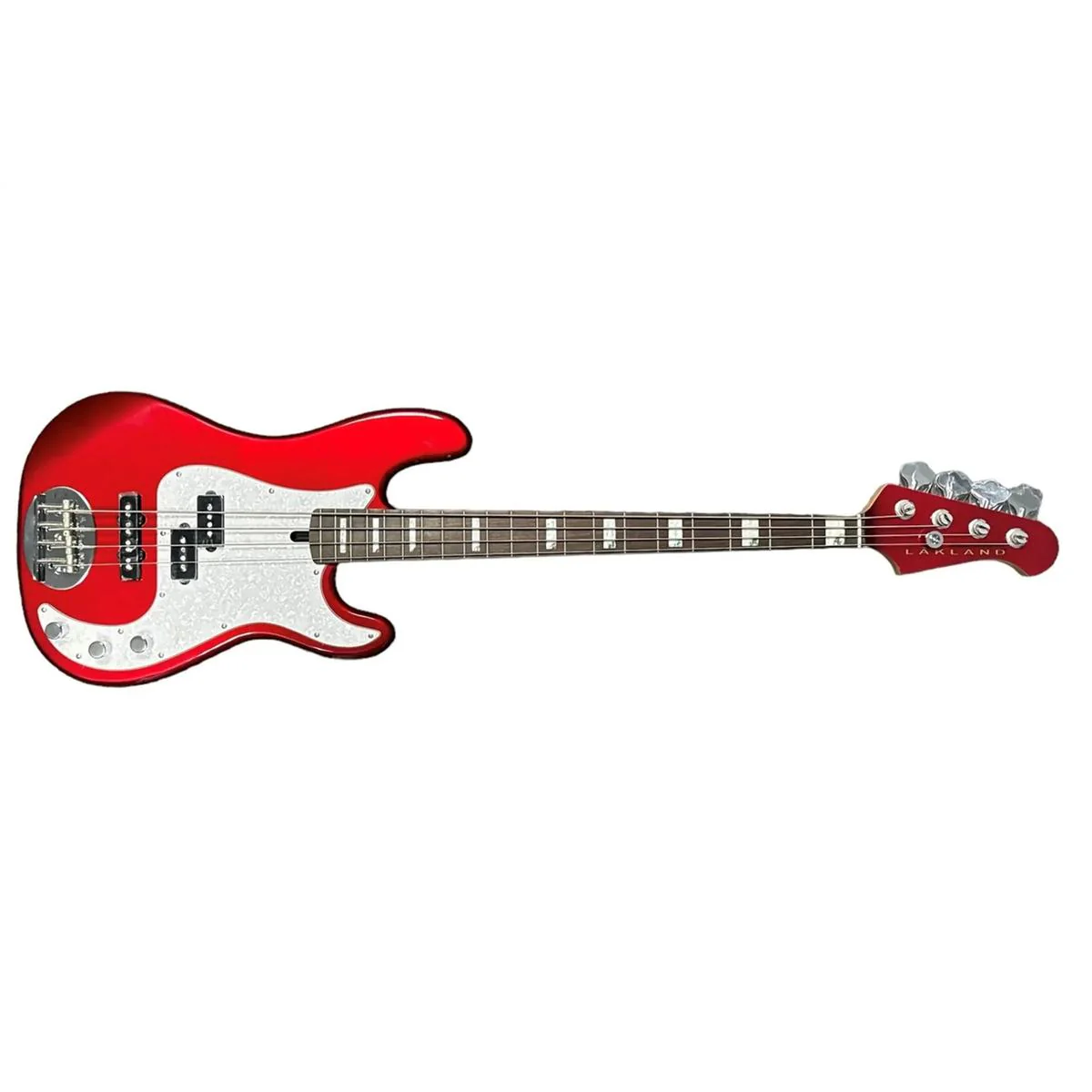 Lakland 44-64 Custom PJ Skyline Series 4-String Electric Bass - Candy Apple Red - Image 3