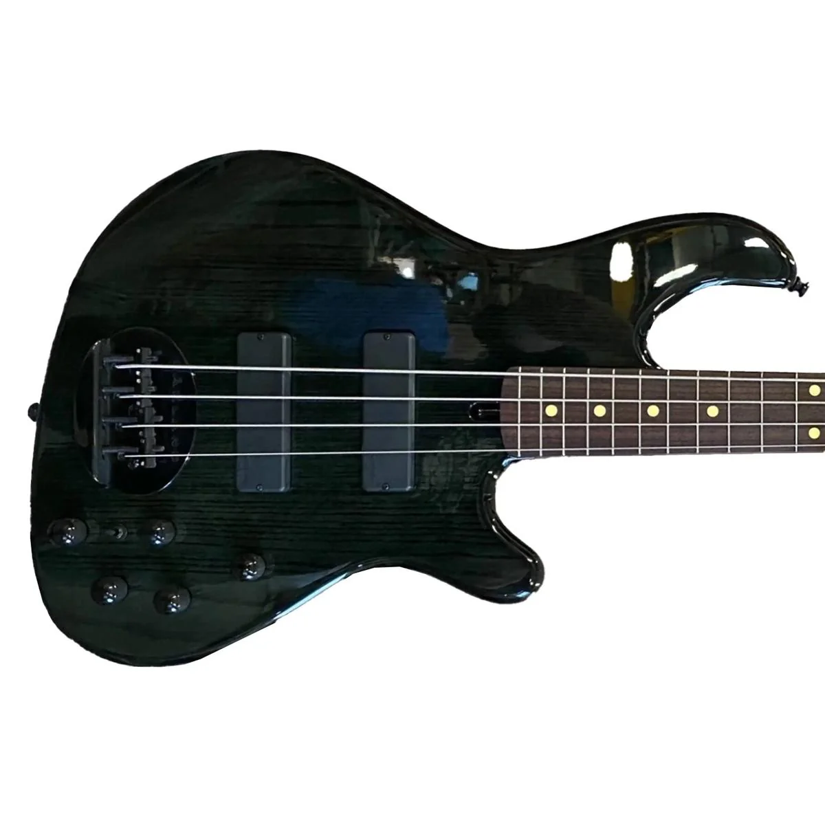Lakland 44-OS Skyline Series 4-String Electric Bass - Translucent Black