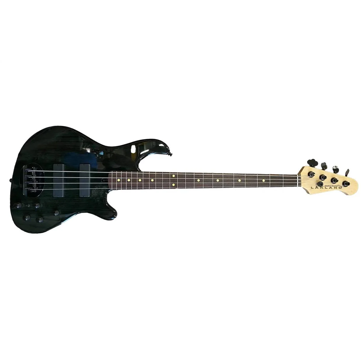 Lakland 44-OS Skyline Series 4-String Electric Bass - Translucent Black - Image 2