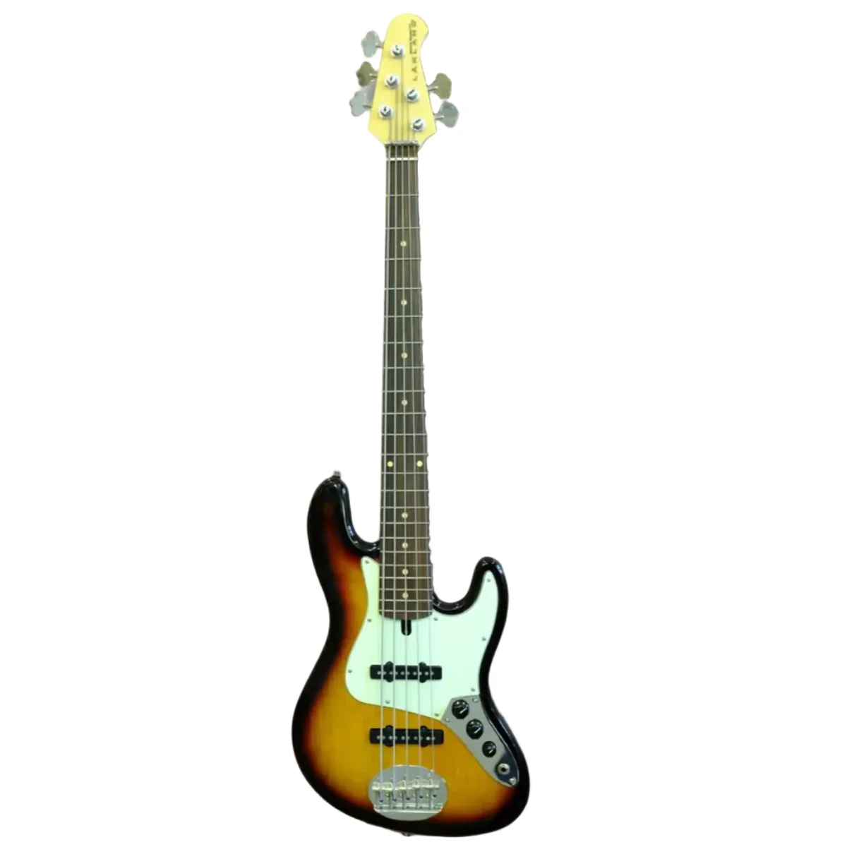 Lakland 55-60 "Vintage J" Skyline Series 5-String Electric Bass - 3 Tone Sunburst - Image 2