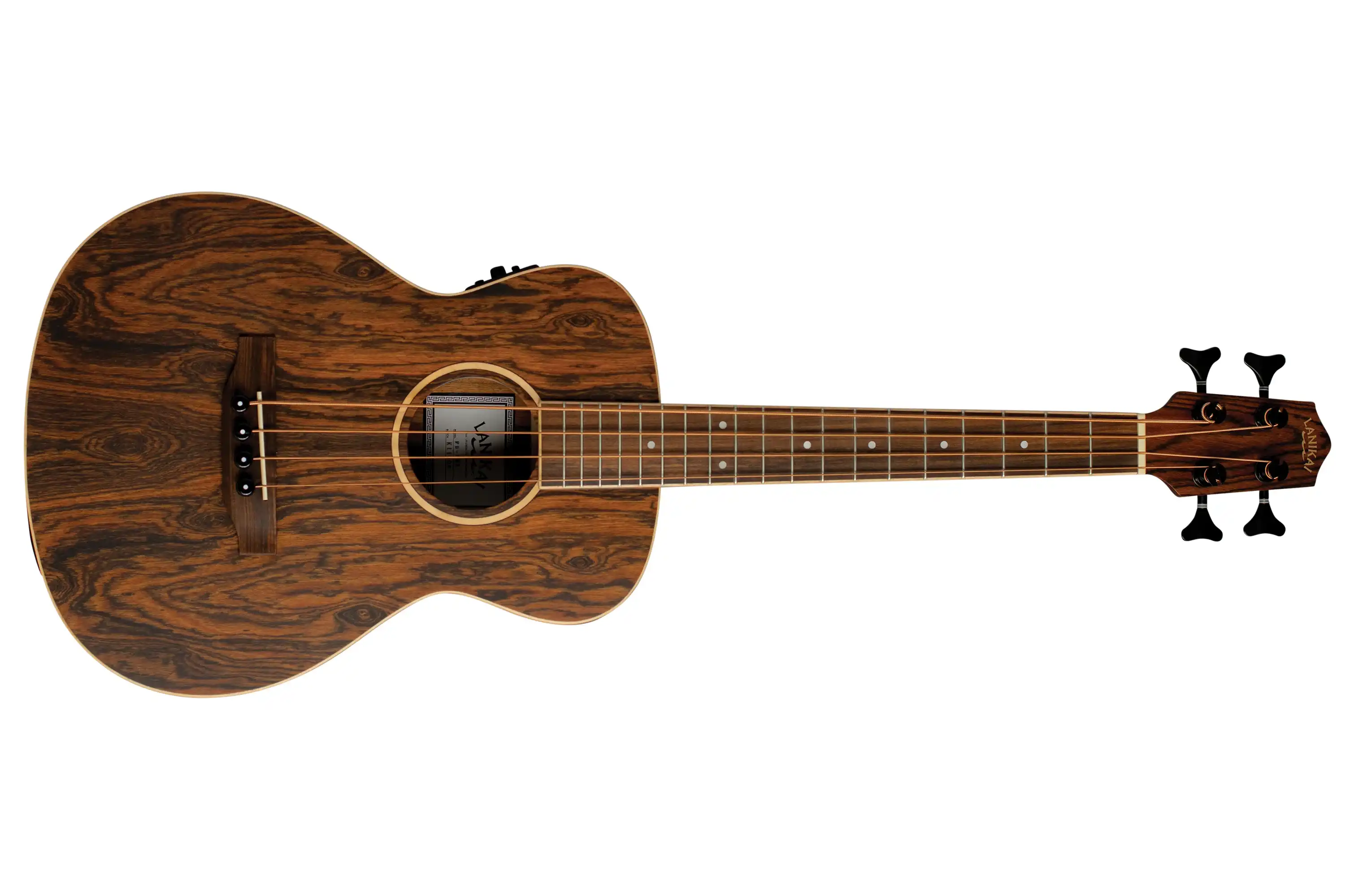 Lanikai FB-EBU Figured Bocote Acoustic-Electric Bass Ukulele - Image 3
