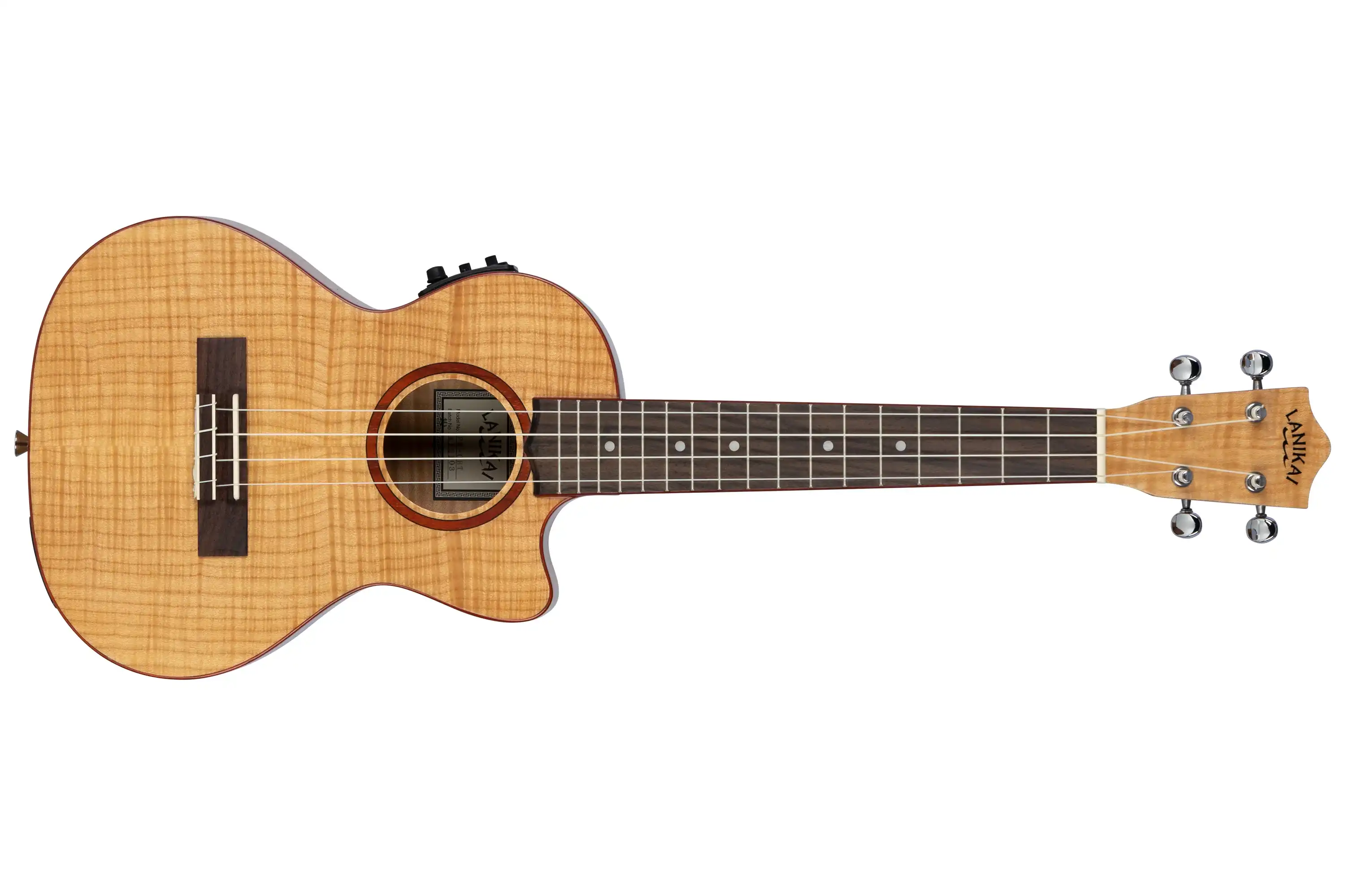 Lanikai FM-CET Flame Maple Tenor Ukulele w/ Pickup - Image 3