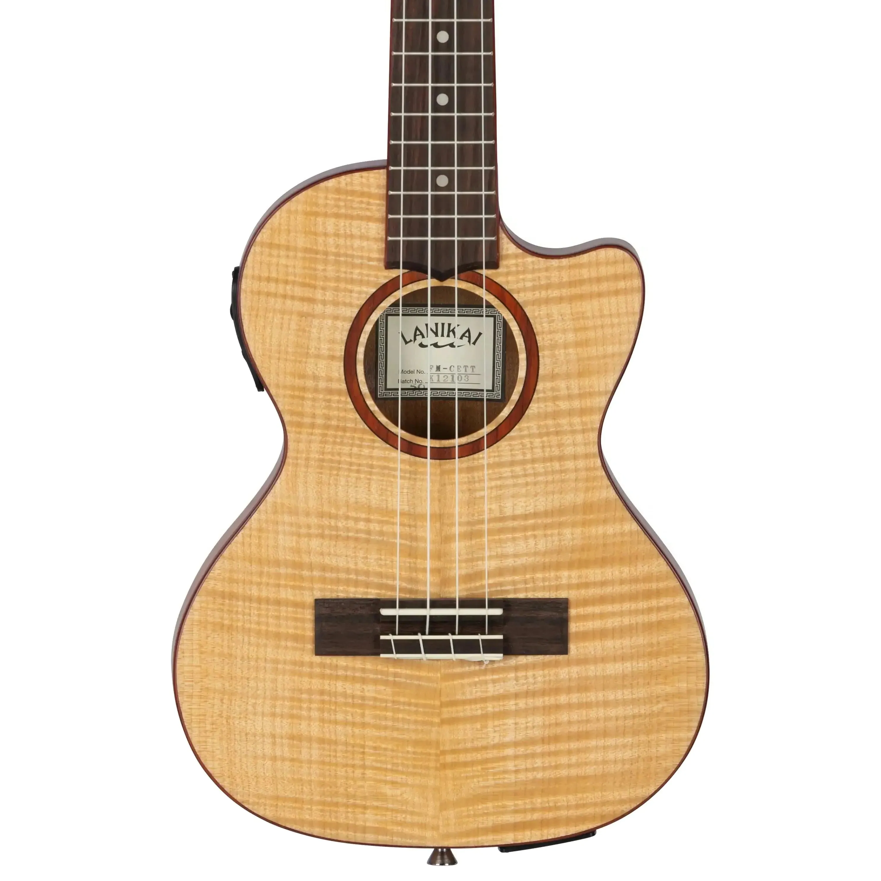 Lanikai FM-CETT Flame Maple Slimline Tenor Ukulele w/ Pickup