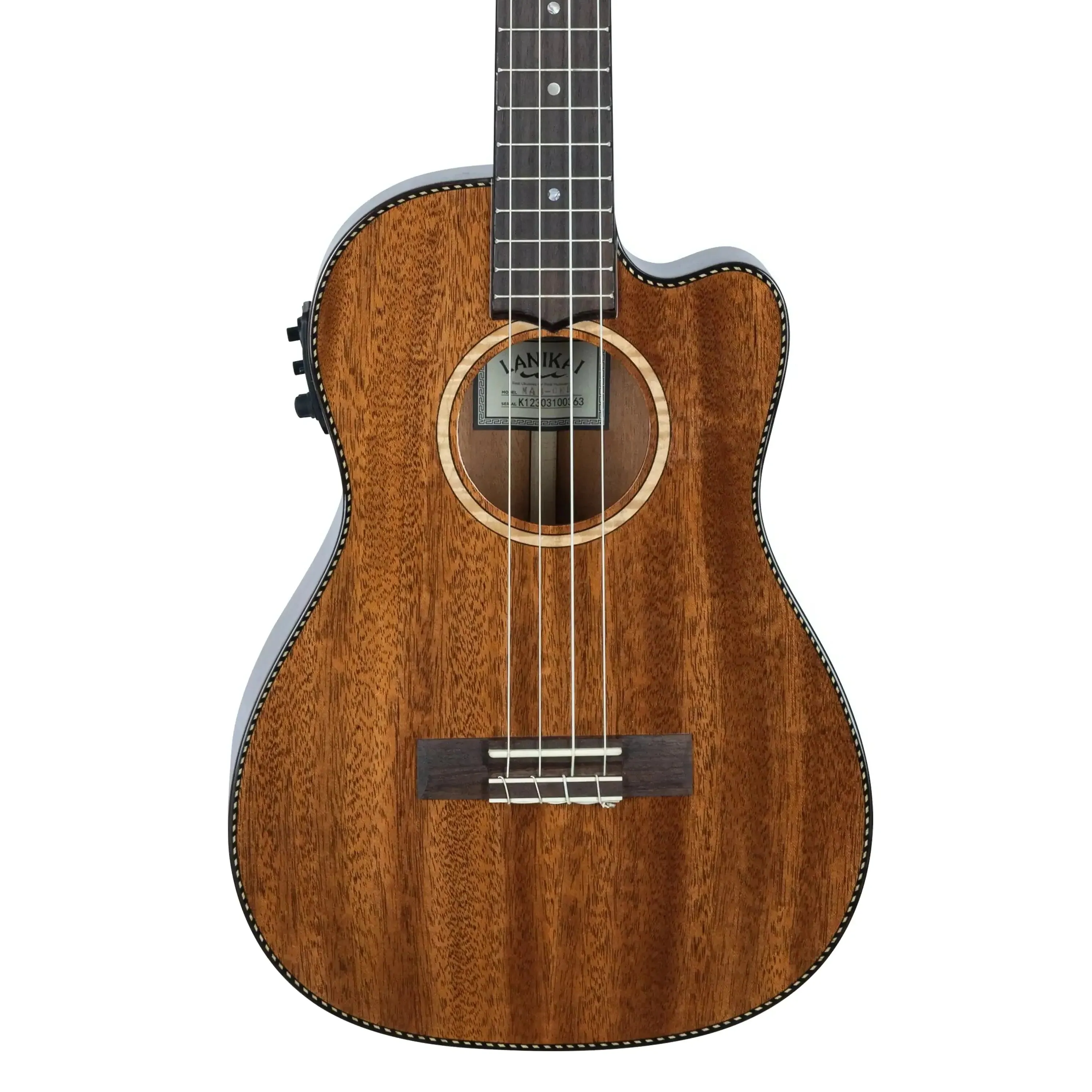 Lanikai MAS-CEB Mahogany Baritone Ukulele with Pickup