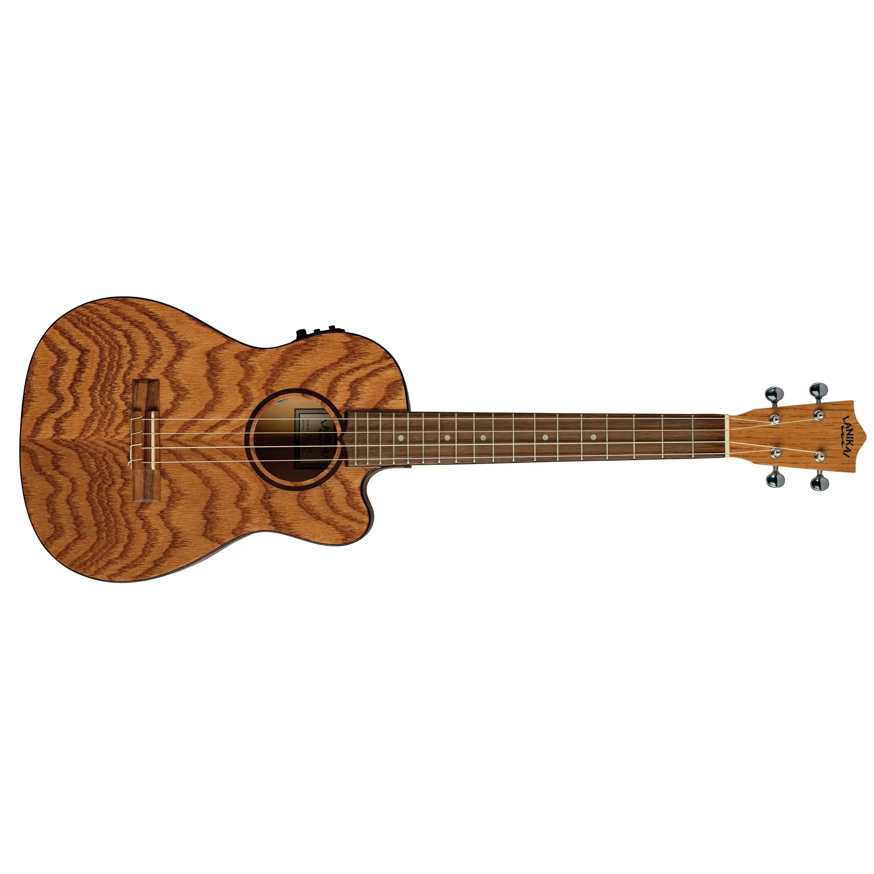 Lanikai OA-CEB Oak Baritone Ukulele with Pickup - Image 3