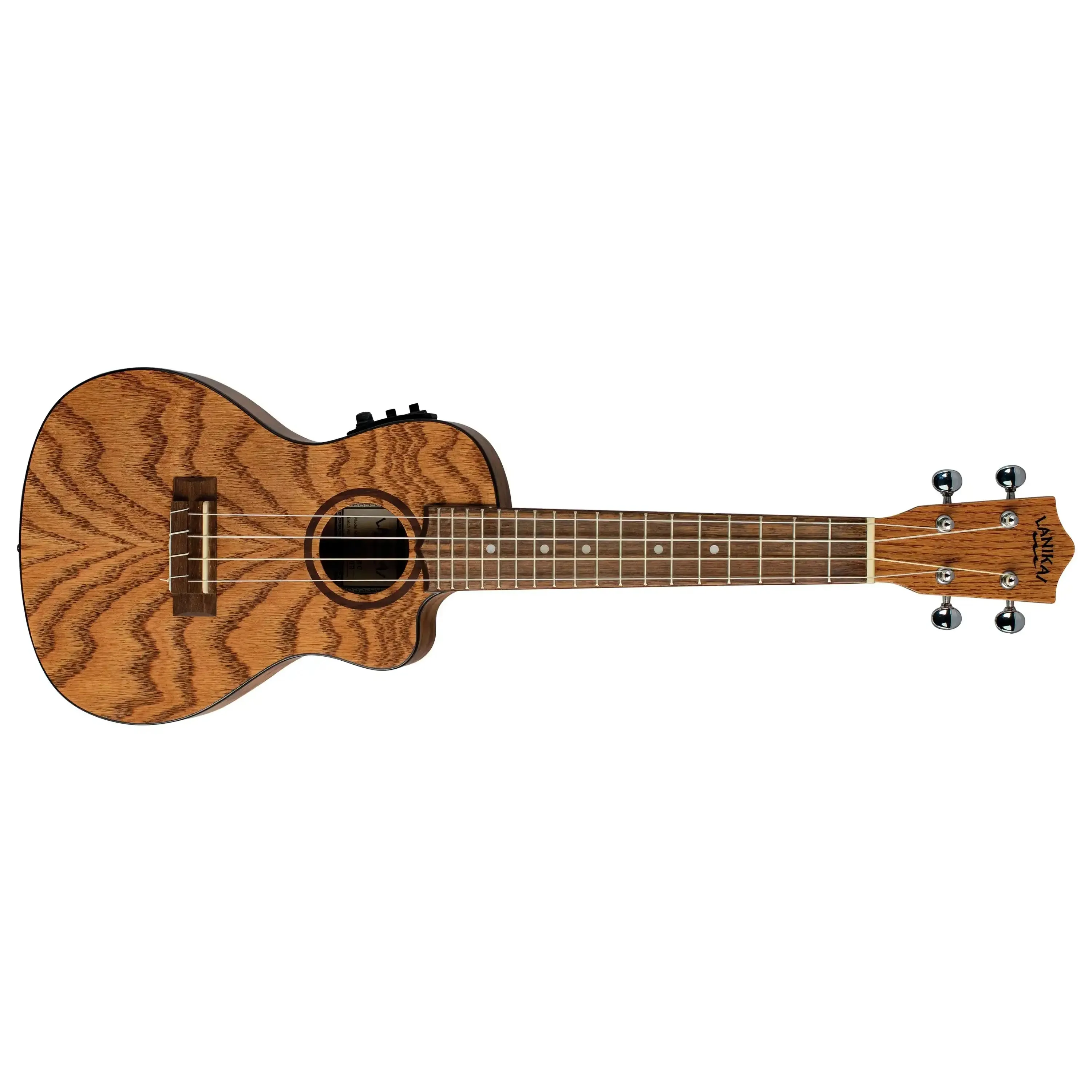 Lanikai OA-CEC Oak Concert Ukulele w/ Pickup - Image 3