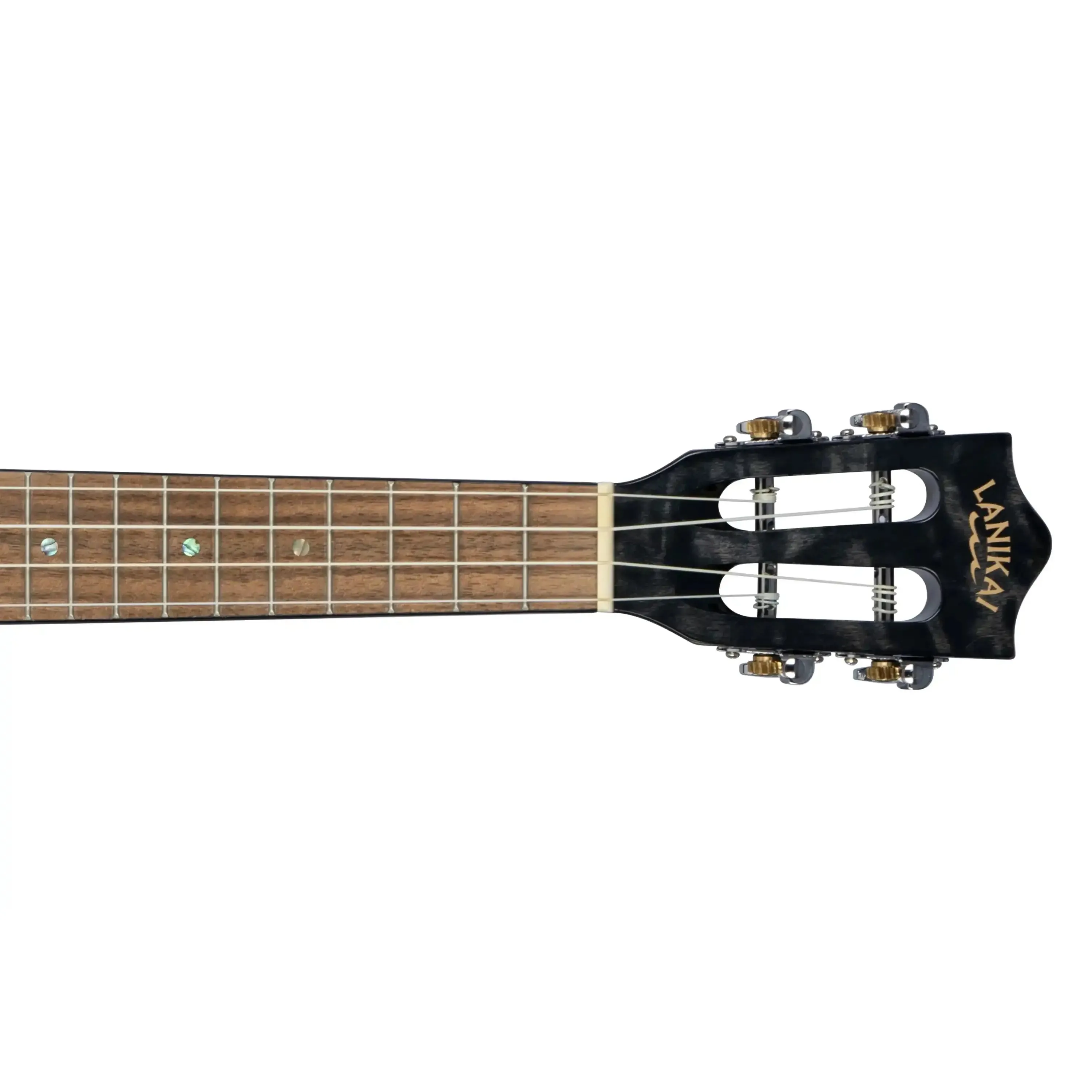 Lanikai QM-BKCEC Black Quilted Maple Concert Ukulele w/ Pickup - Image 6