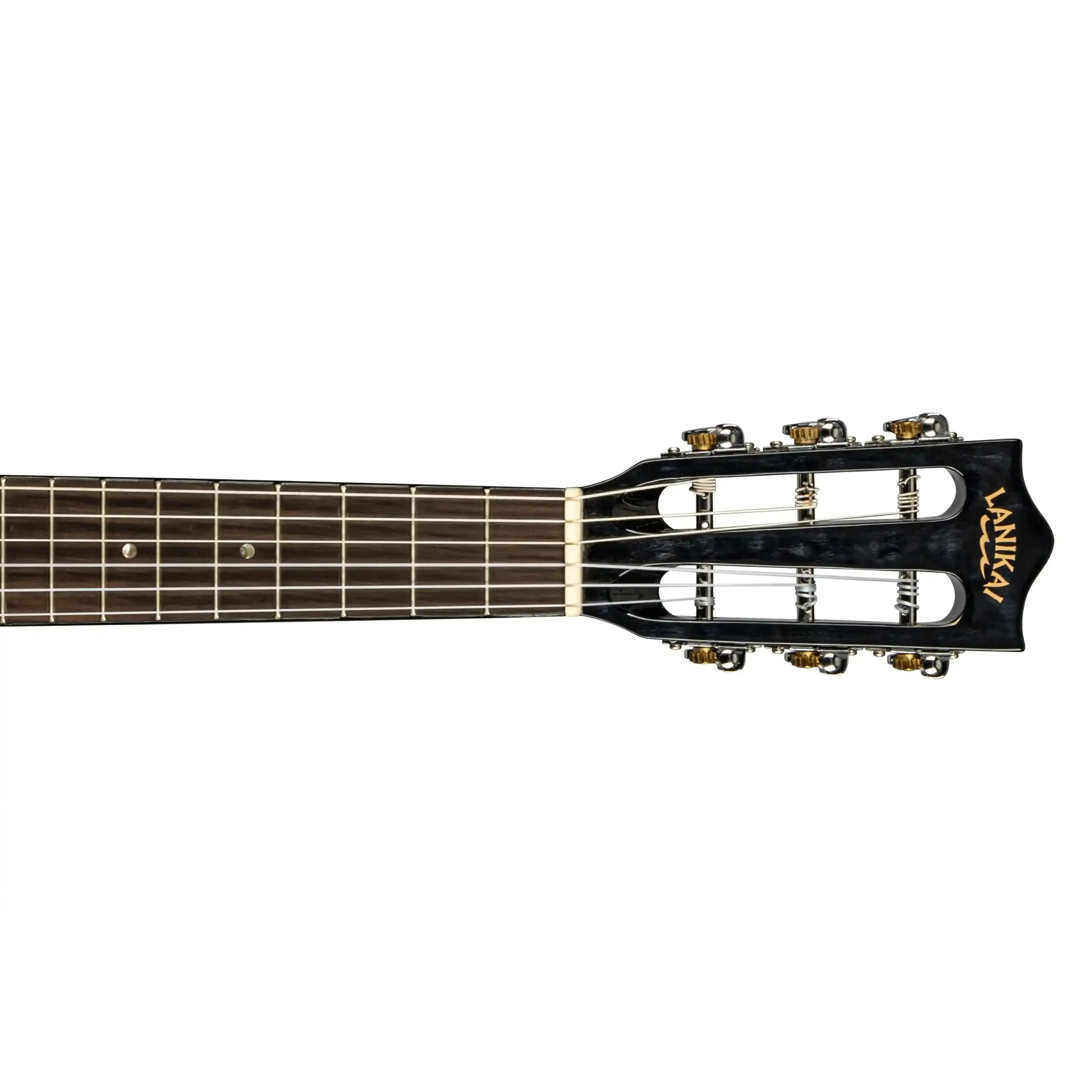 Lanikai QM-BKCEG Black Quilted Maple Guitelele with Pickup - Image 6