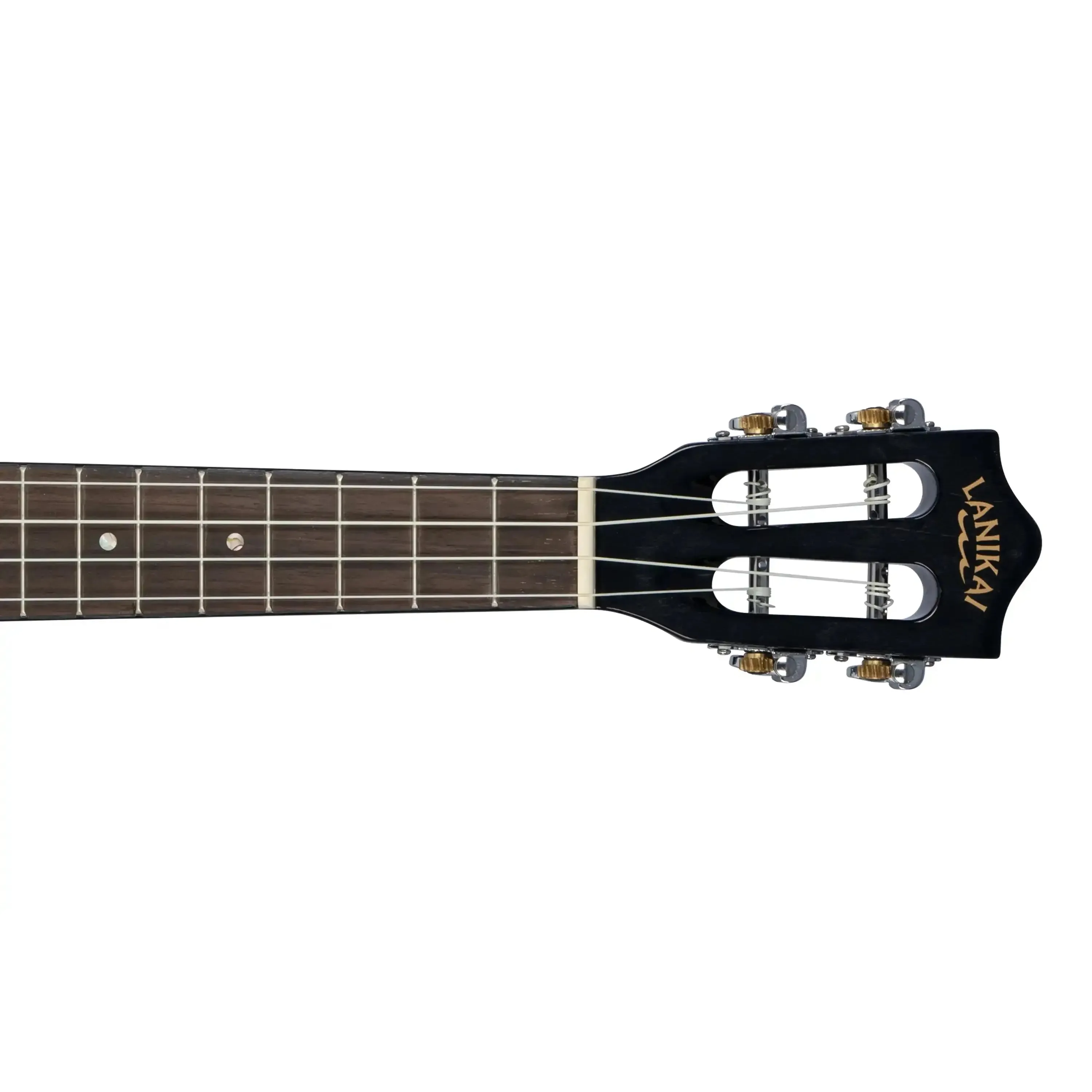 Lanikai QM-BKCET Black Quilted Maple Tenor Ukulele w/ Pickup - Image 5