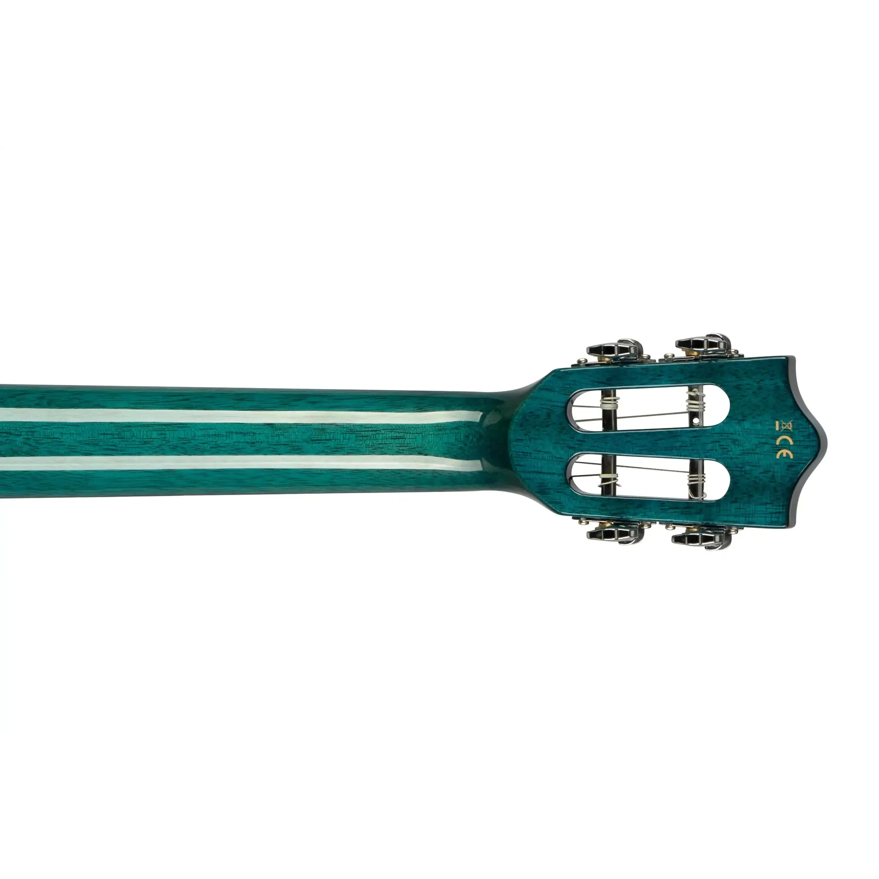 Lanikai QM-BLCEB Blue Quilted Maple Baritone Ukulele with Pickup - Image 6