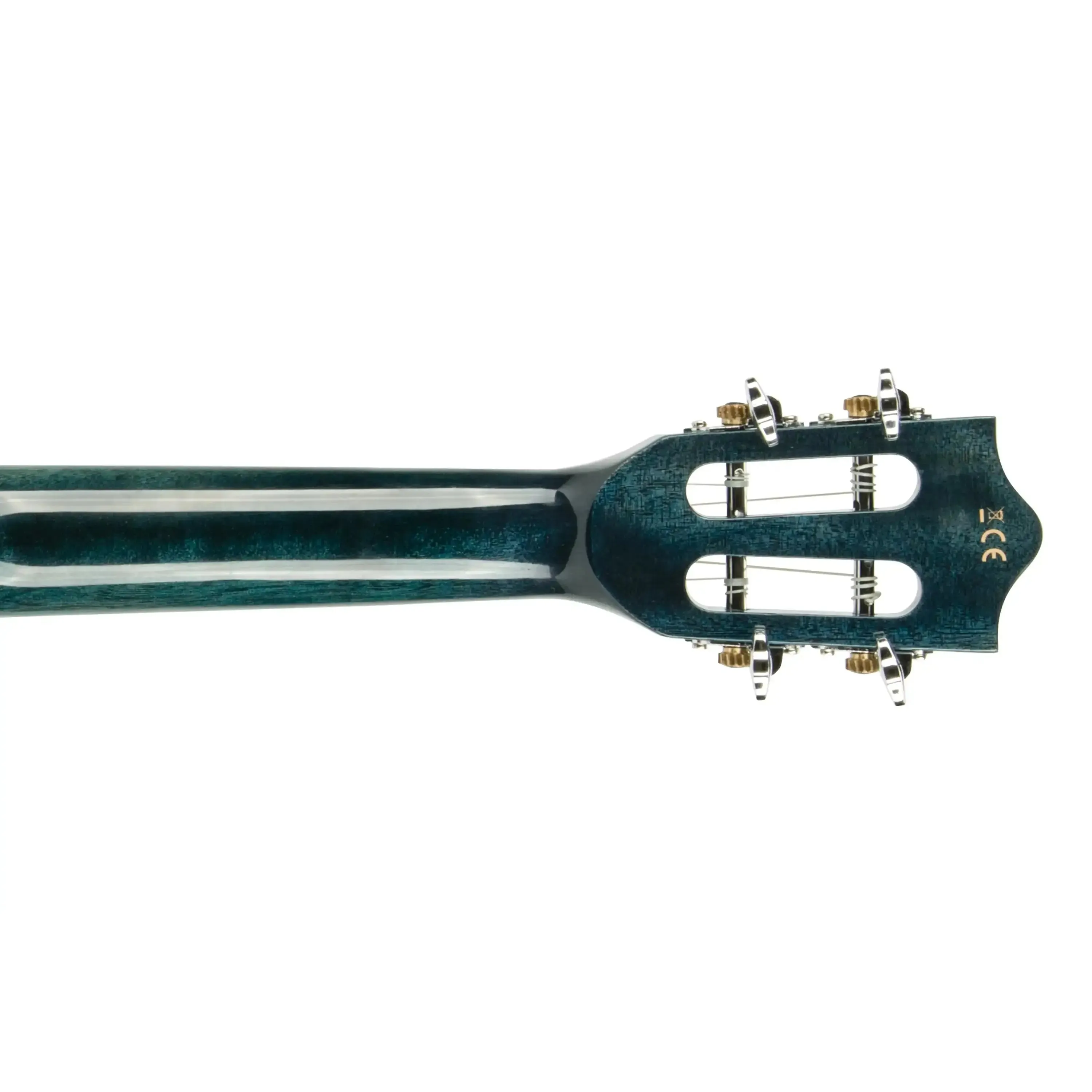 Lanikai QM-BLCEC Blue Quilted Maple Concert Ukulele w/ Pickup - Image 6