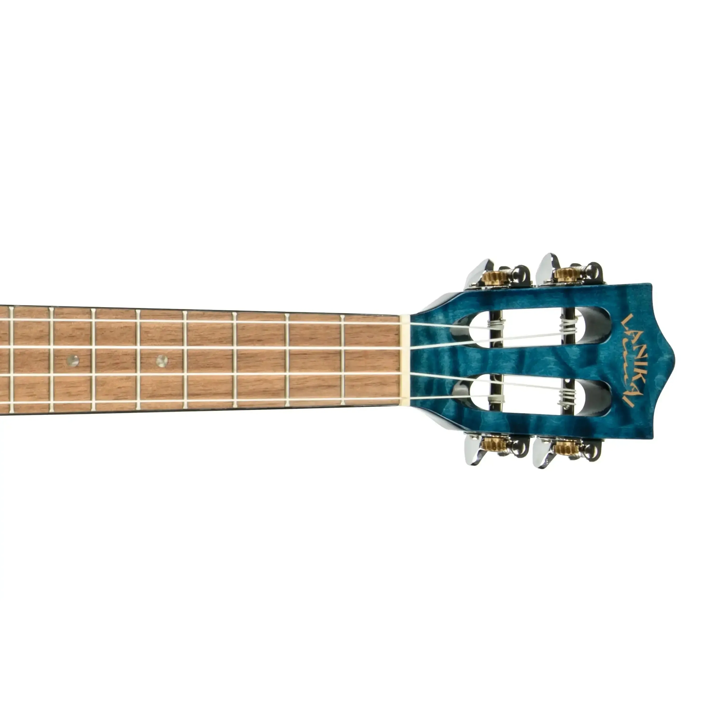 Lanikai QM-BLCET Blue Quilted Maple Tenor Ukulele w/ Pickup - Image 5