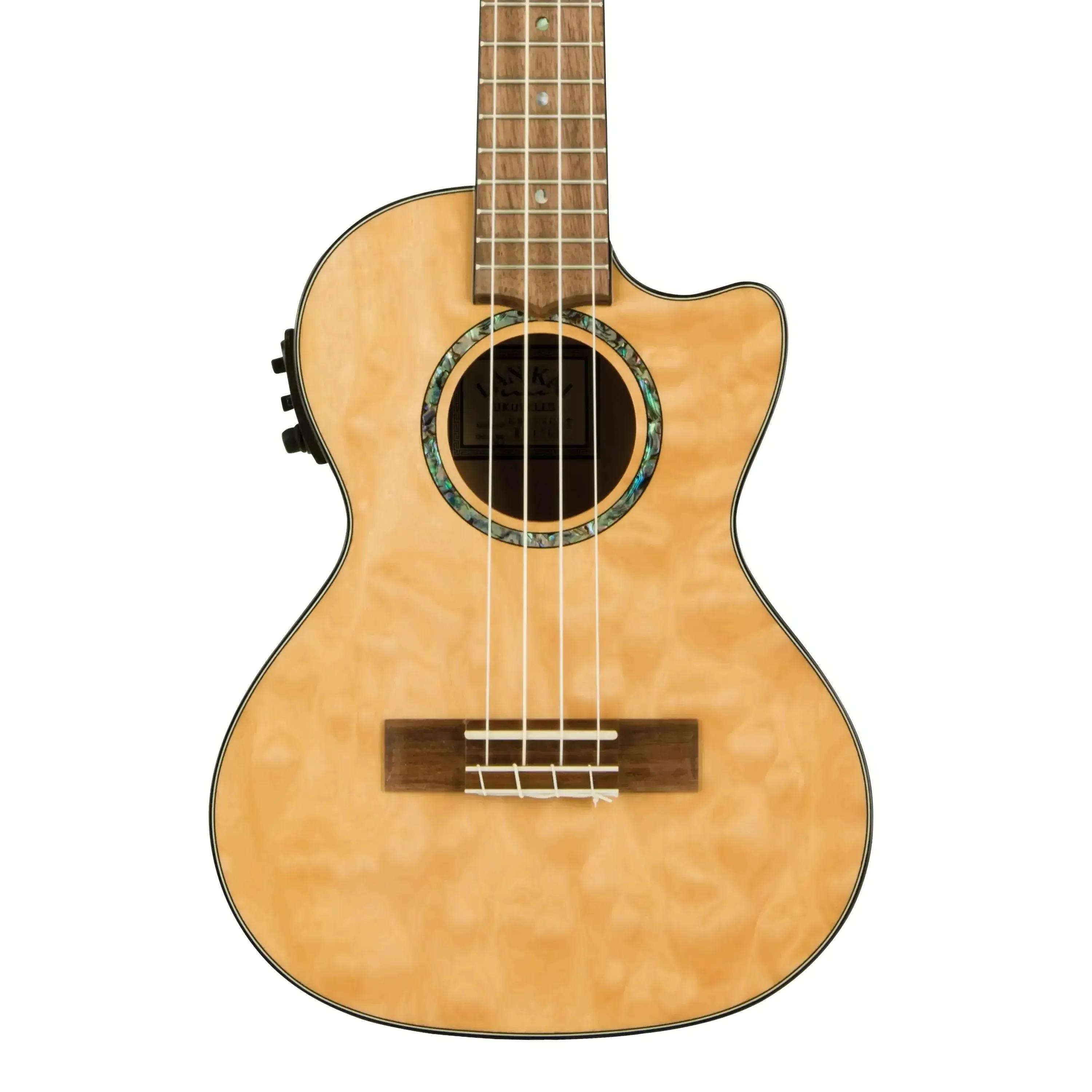 Lanikai QM-NACET Natural Quilted Maple Tenor Ukulele w/ Pickup