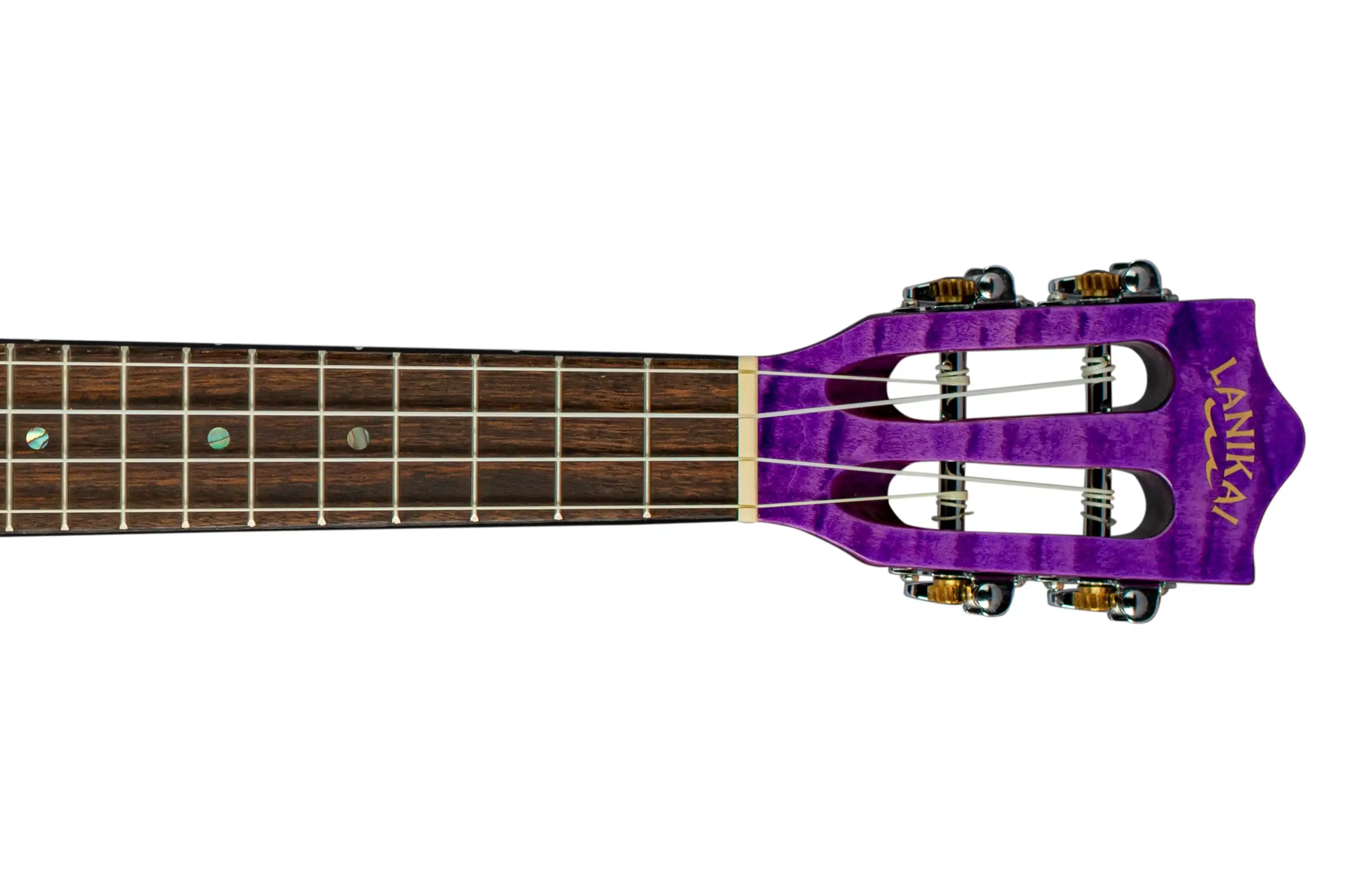 Lanikai QM-PUCEC Purple Quilted Maple Concert Ukulele w/ Pickup - Image 5