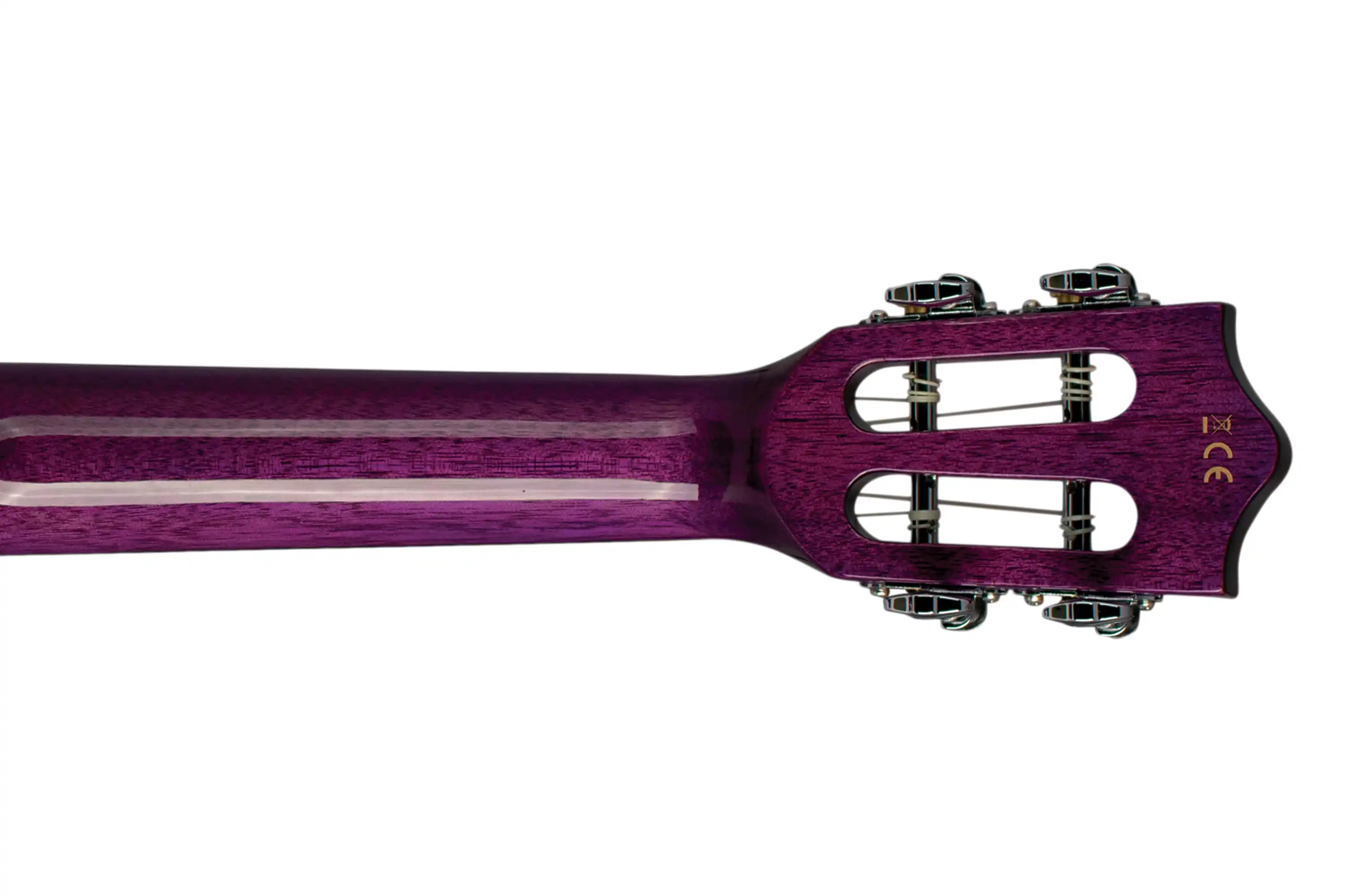 Lanikai QM-PUCEC Purple Quilted Maple Concert Ukulele w/ Pickup - Image 6