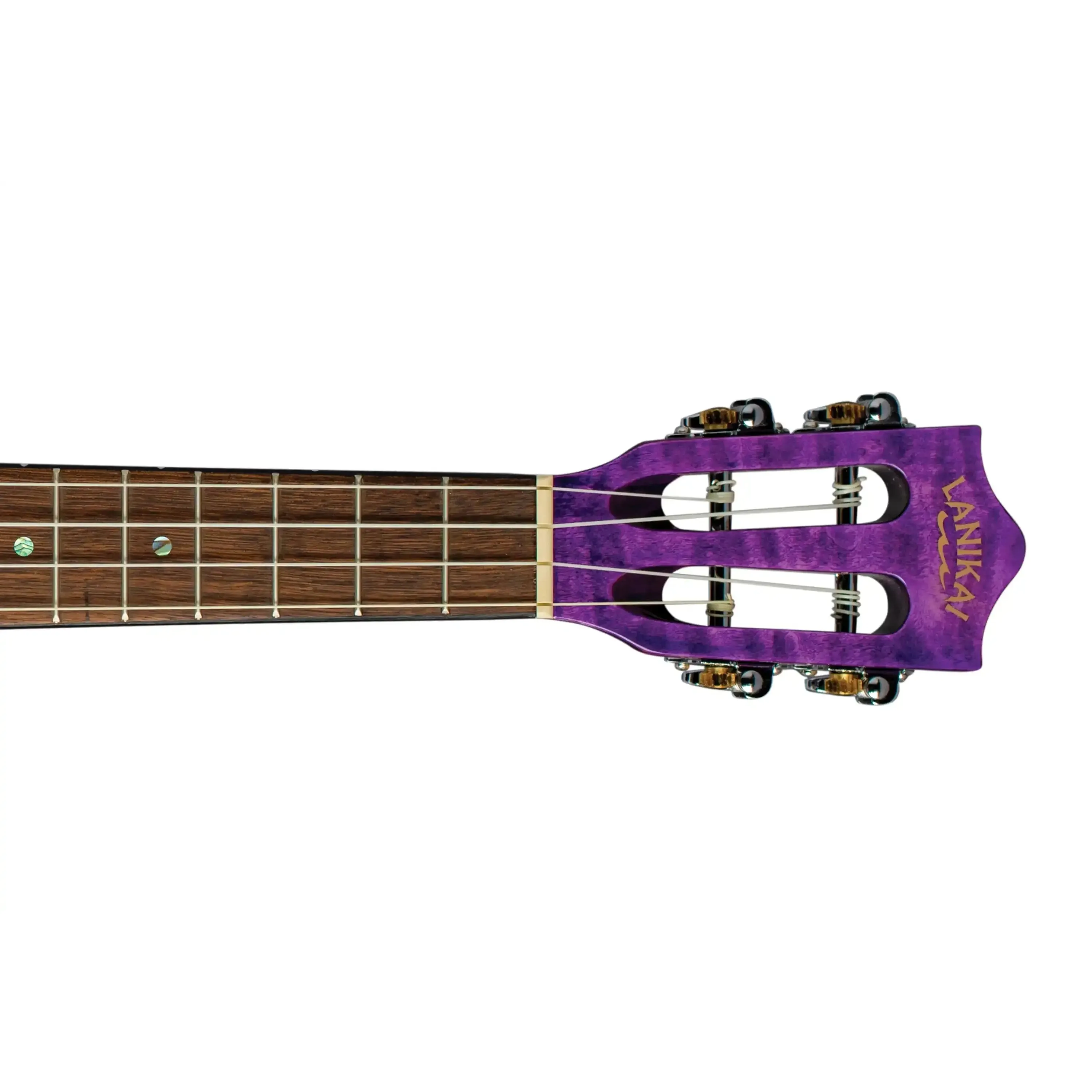 Lanikai QM-PUCET Purple Quilted Maple Tenor Ukulele w/ Pickup - Image 5
