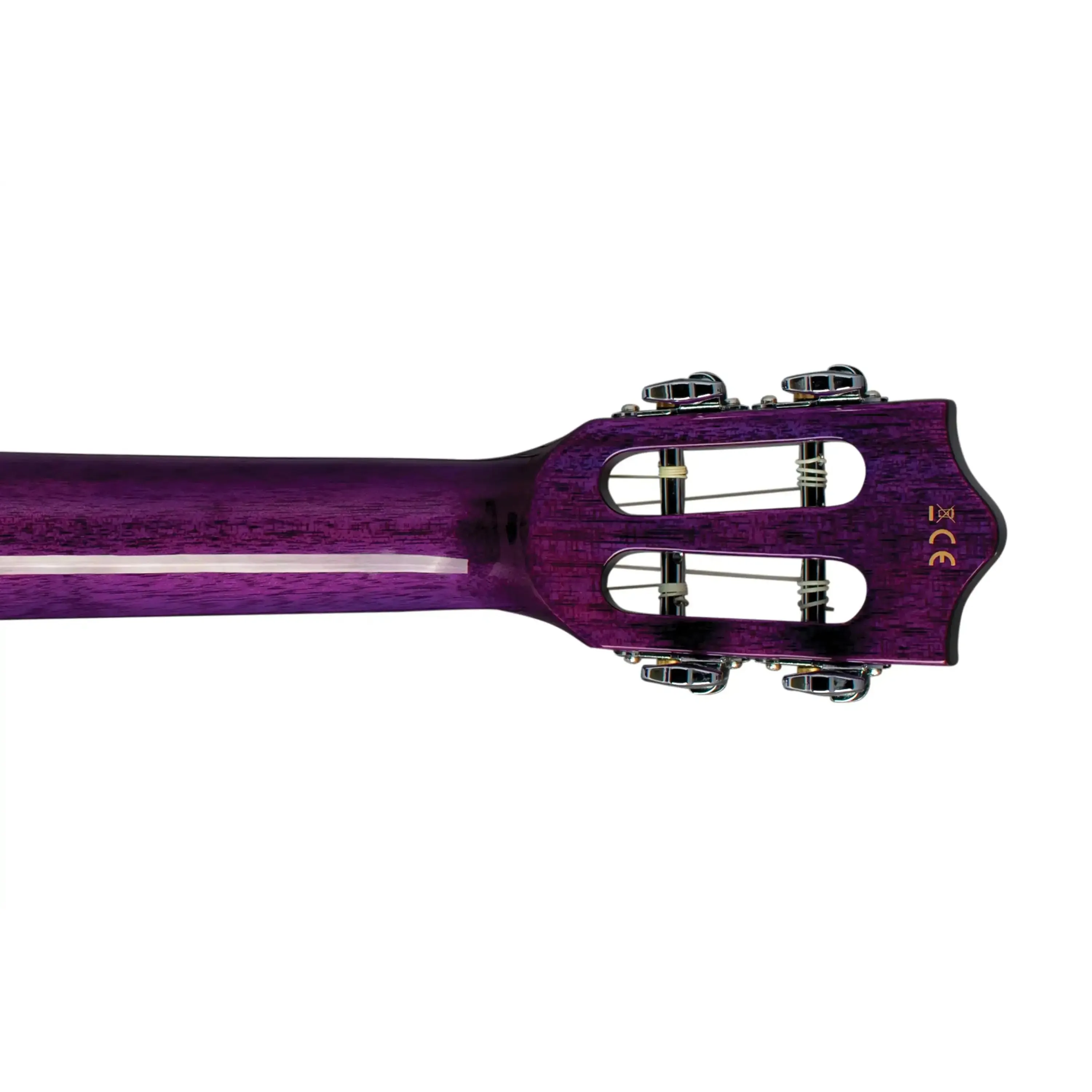 Lanikai QM-PUCET Purple Quilted Maple Tenor Ukulele w/ Pickup - Image 6