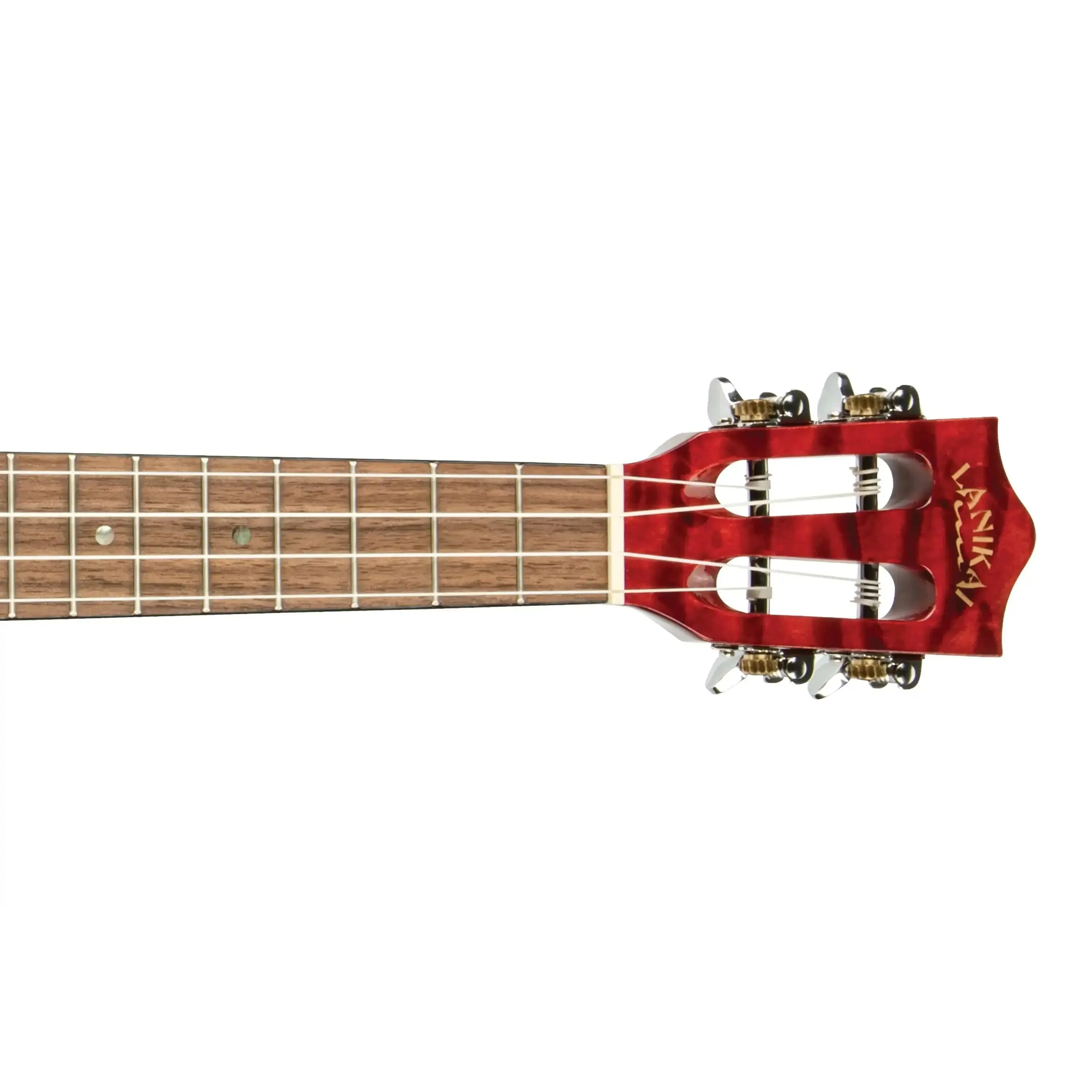 Lanikai QM-RDCET Red Quilted Maple Tenor Ukulele w/ Pickup - Image 5
