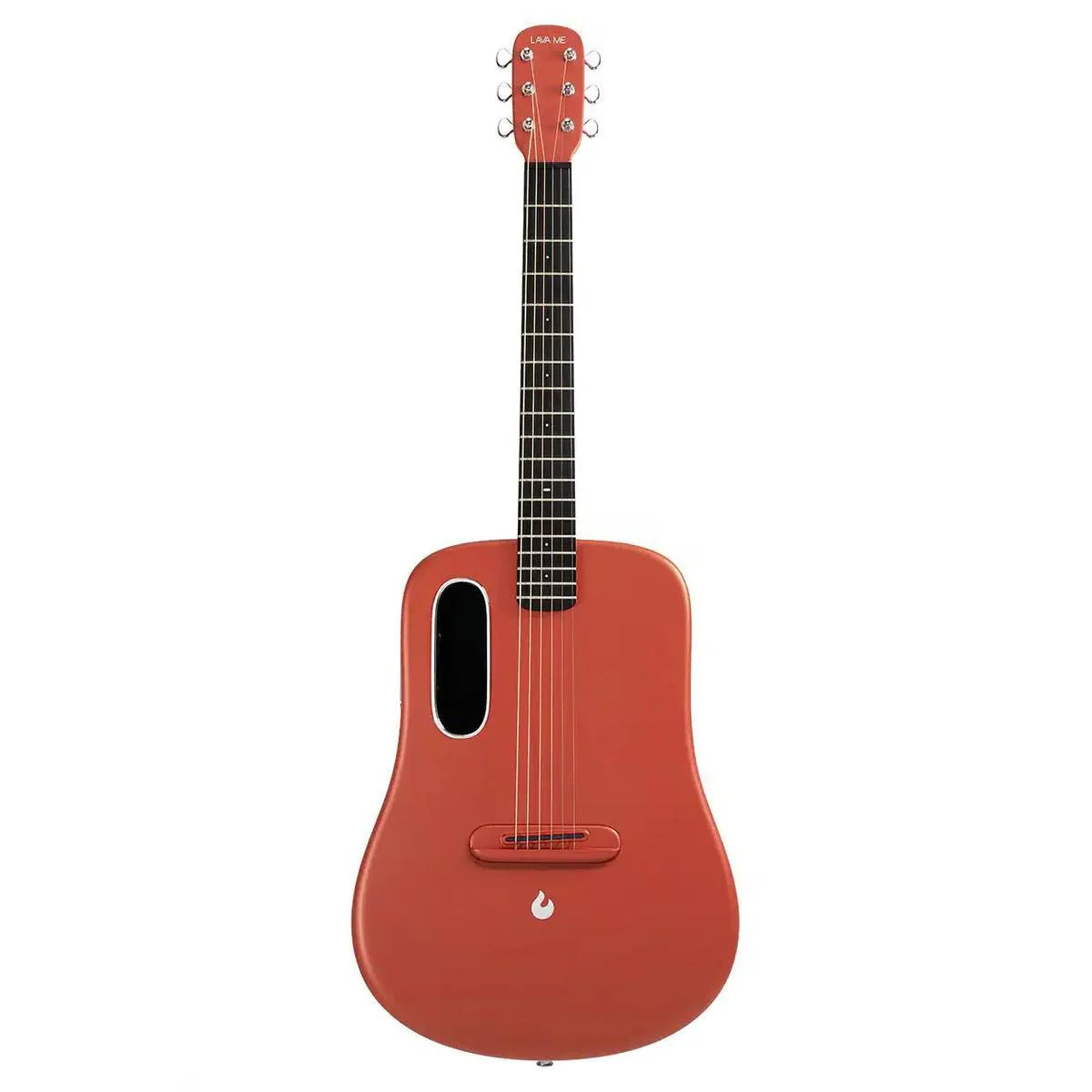 Lava Me 3 38" Carbon Fiber Acoustic-Electric Guitar - Red - Image 2