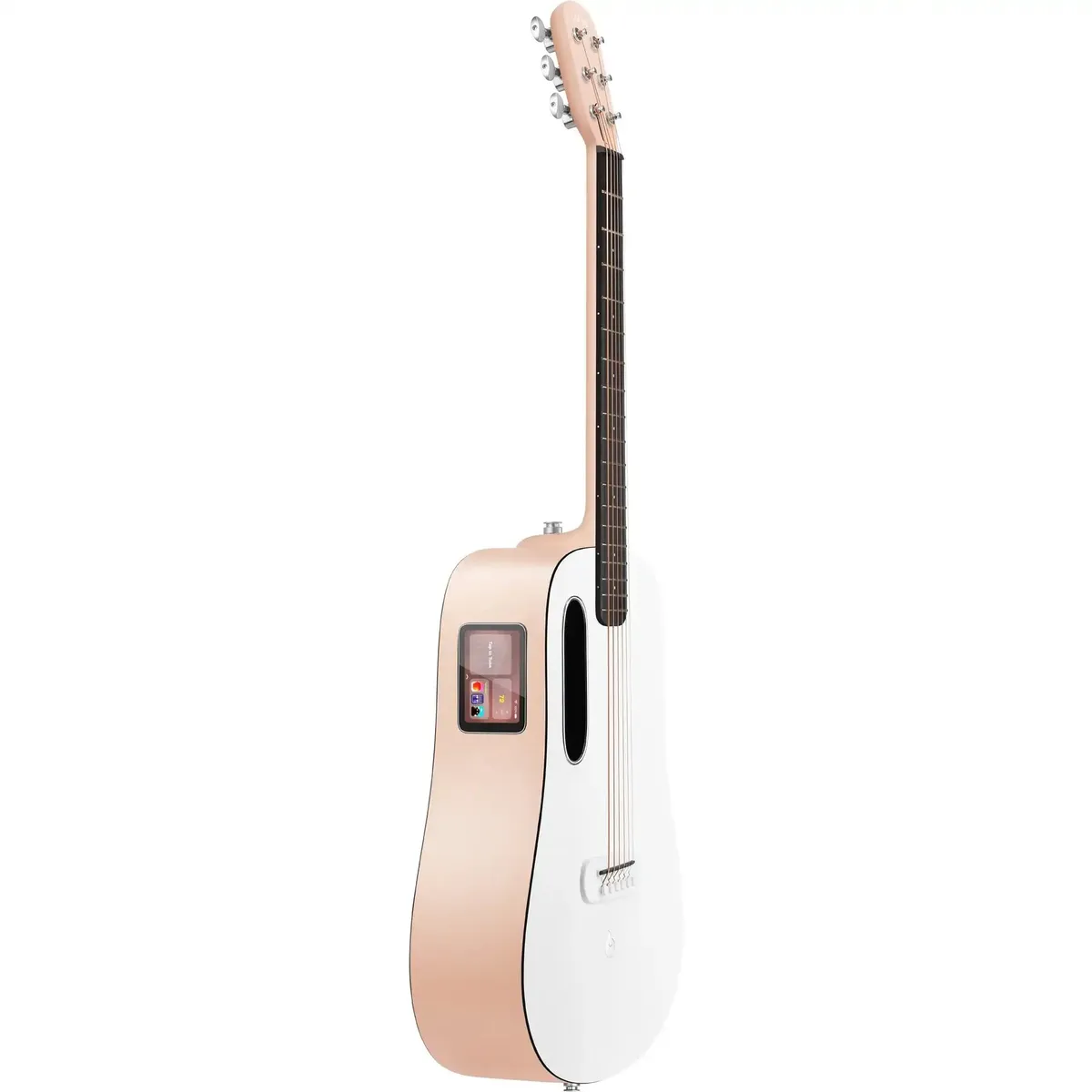 LAVA ME PLAY 36" HPL Acoustic-Electric Guitar - Light Peach/Frost White - Image 4