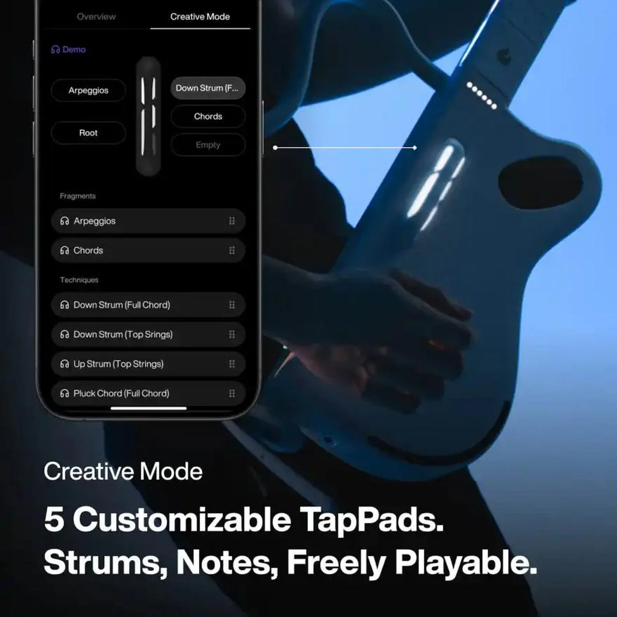 Lava Music Genie Stringless Smart Guitar - Black - Image 5