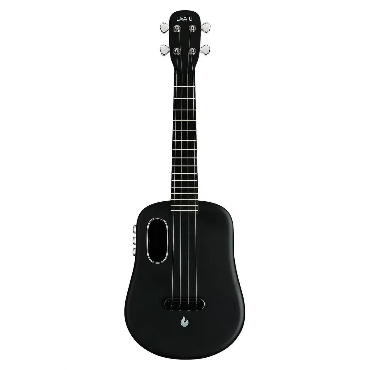 Lava U Carbon Fiber Acoustic-Electric Concert Ukulele - Sparkle Black - Image 2