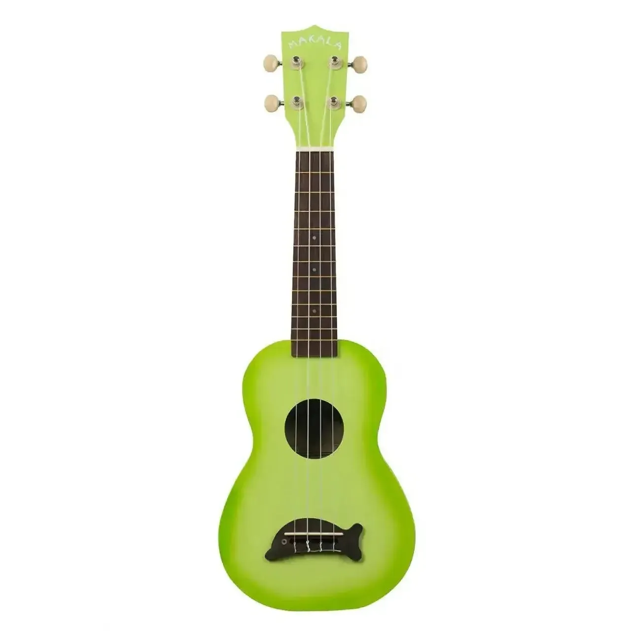 Makala MK-SD/GRNBURST Green Apple Burst Dolphin Soprano Ukulele - Image 3