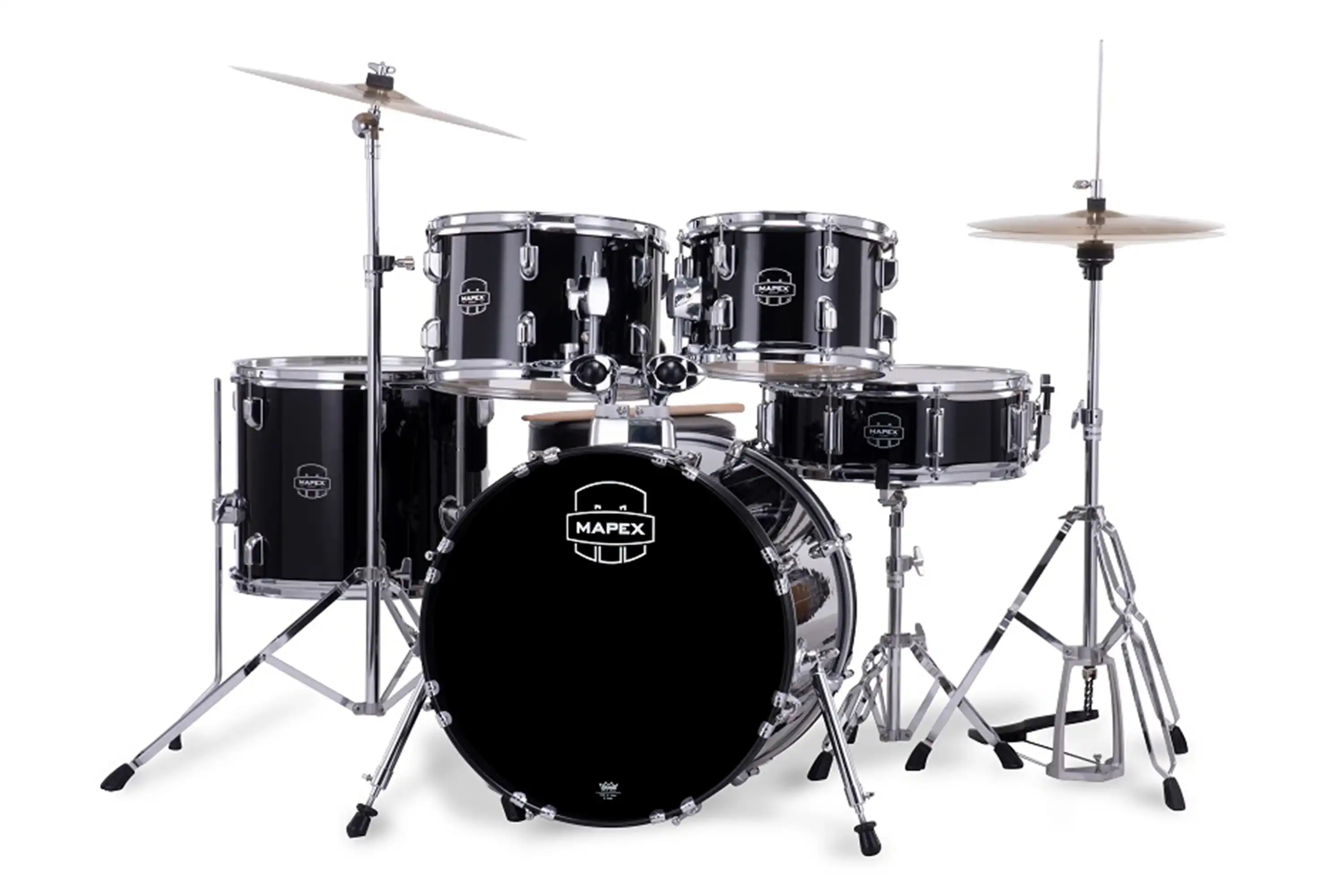 Mapex CM5844FTC Comet Series Dark Black 5-Piece Junior Drum Set