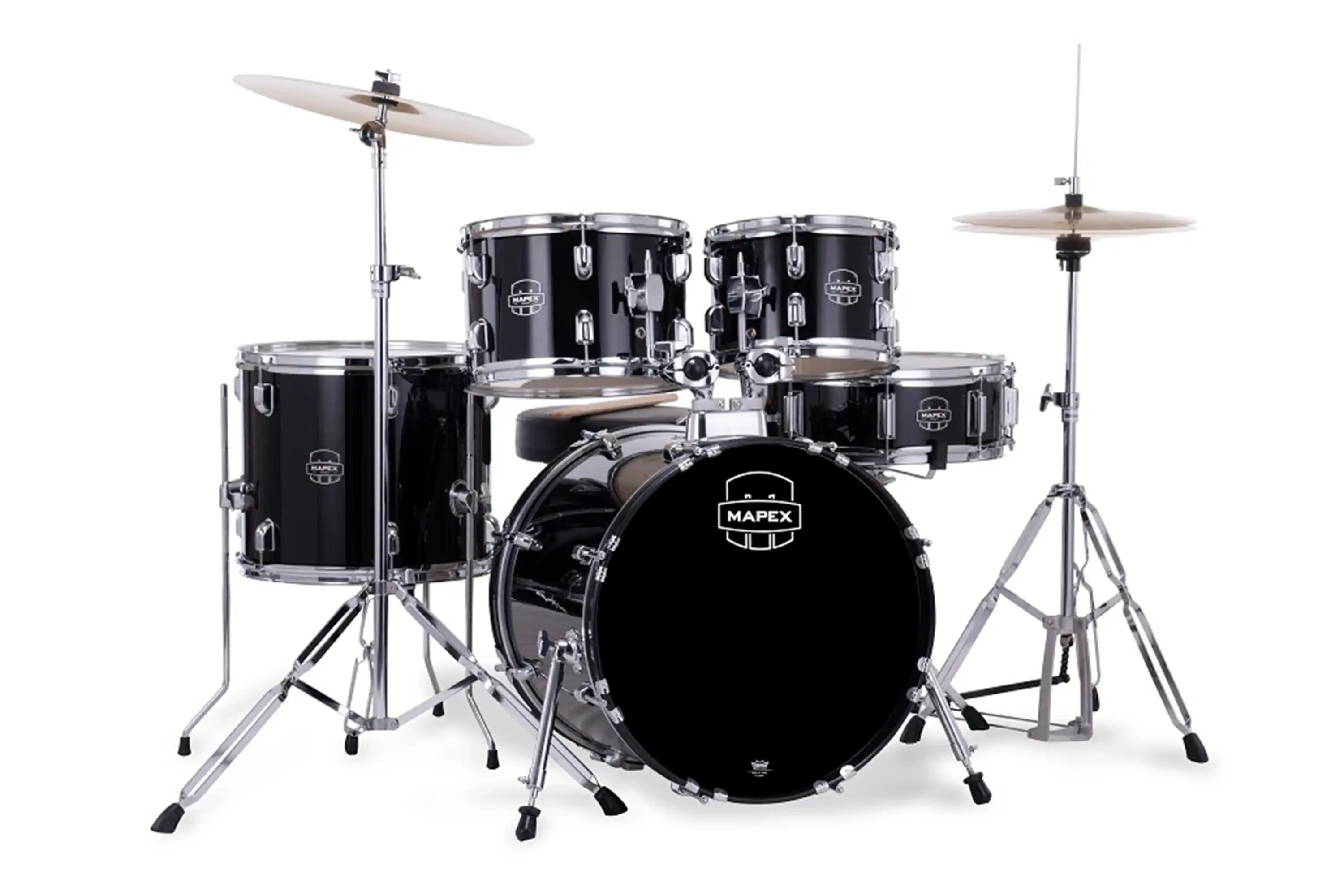 Mapex CM5844FTC Comet Series Dark Black 5-Piece Junior Drum Set - Image 3