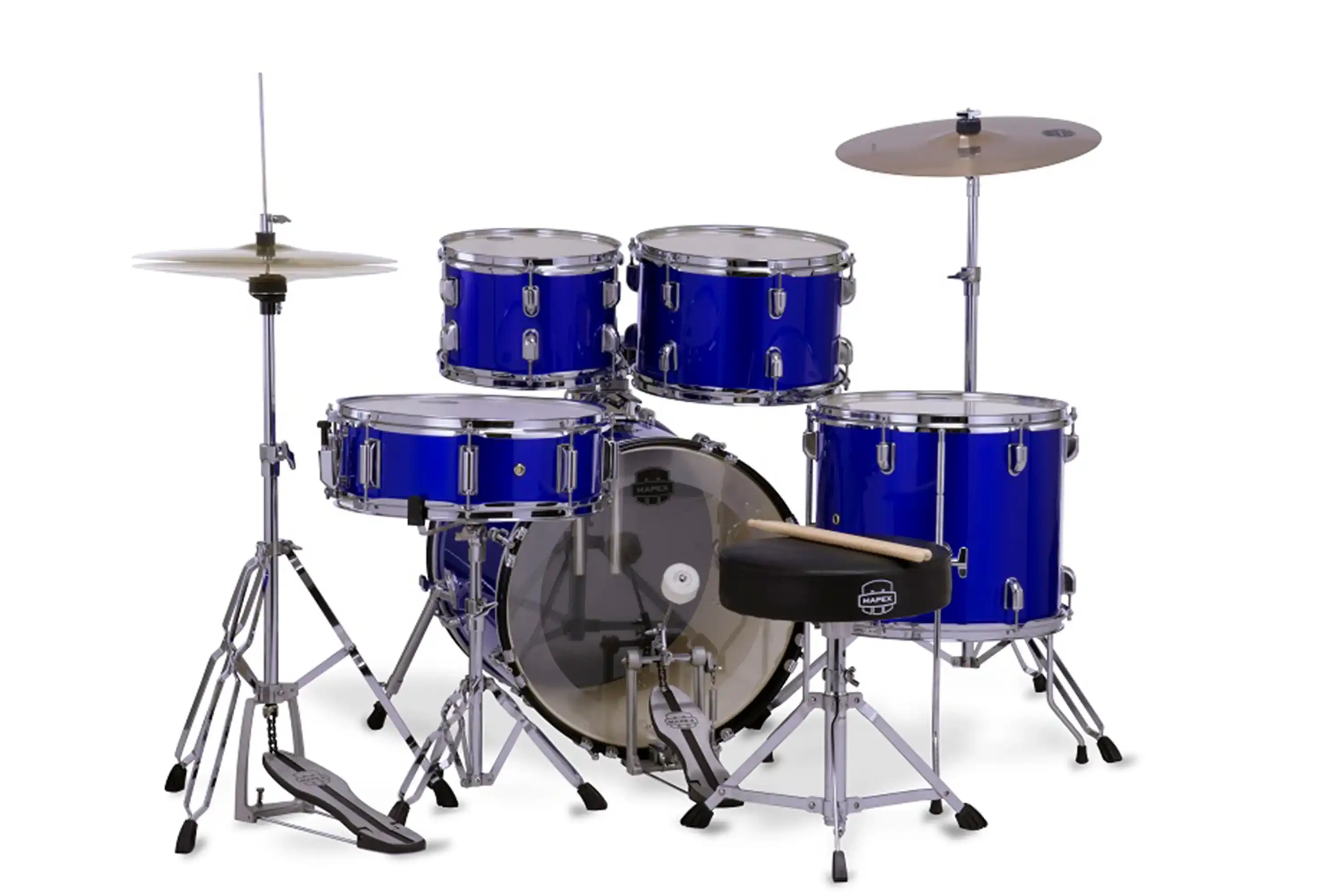 Mapex CM5844FTC Comet Series Indigo Blue 5-Piece Junior Drum Set - Image 2