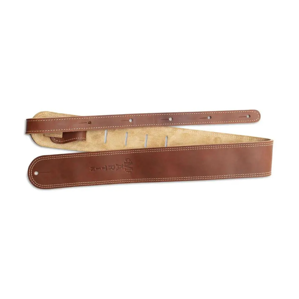 Martin Brown Ball Glove Leather Guitar Strap - Image 2