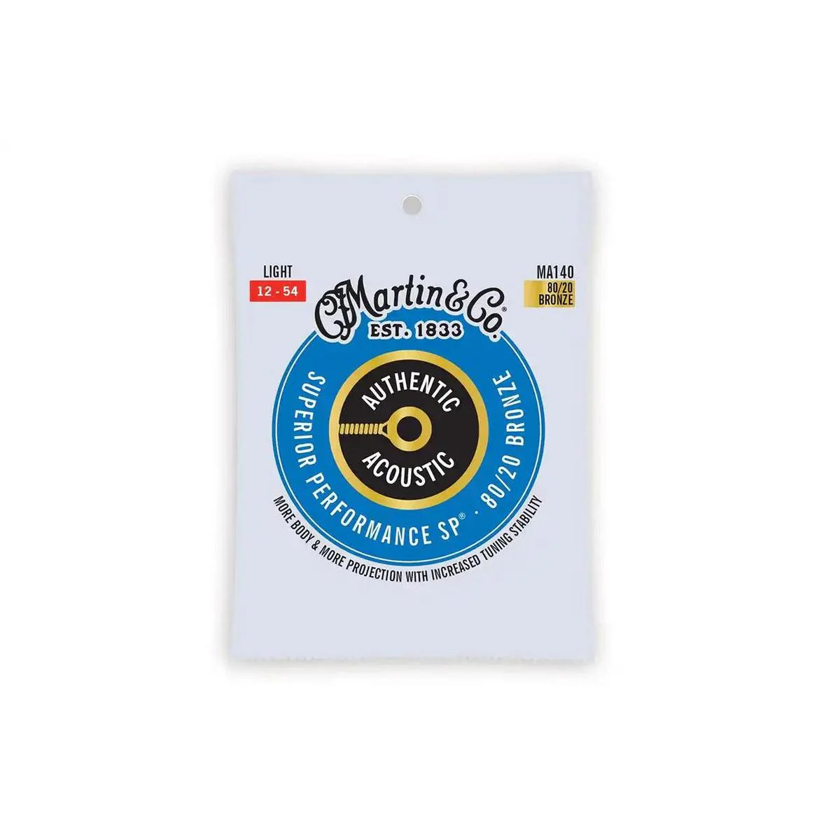 Martin MA175PK3 3-Pack Acoustic 80/20 Bronze Guitar Strings - Custom Light .011-.052