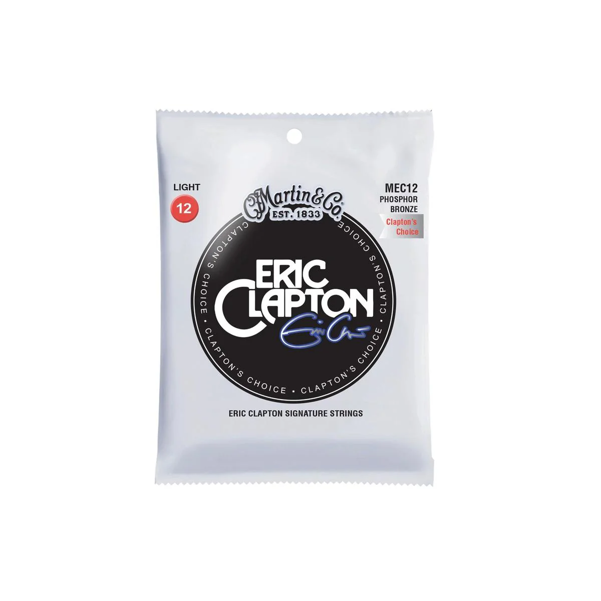 Martin MEC12 Clapton's Choice Phosphor Bronze Acoustic Guitar Strings - .012-.054 Light