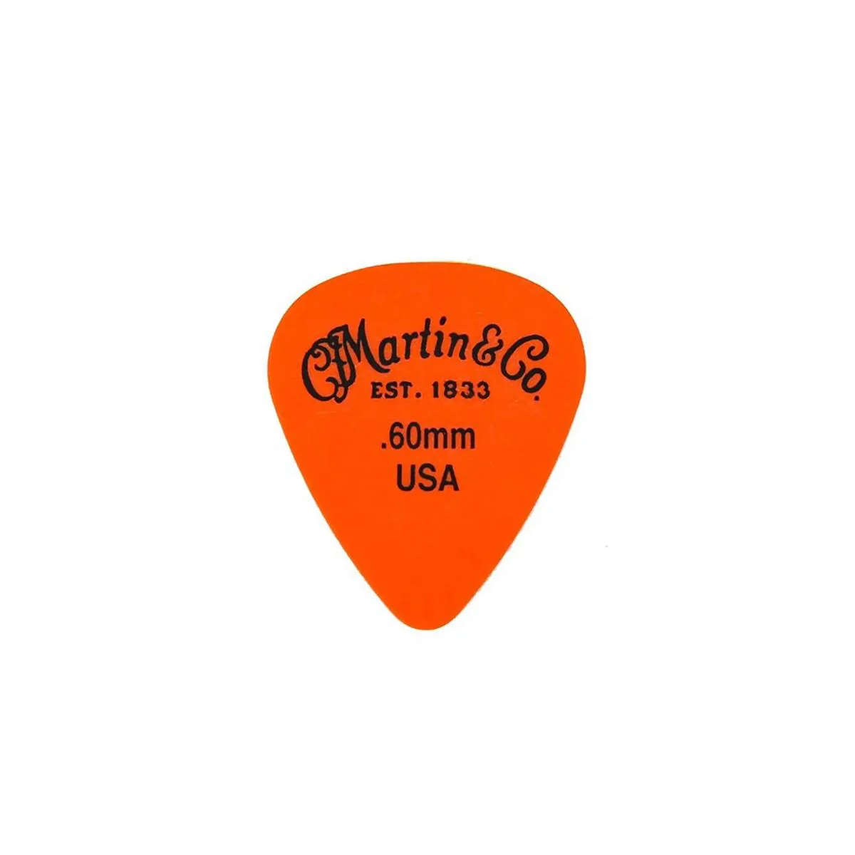 Martin Orange Delrin .60mm Guitar Picks - 72 Pack