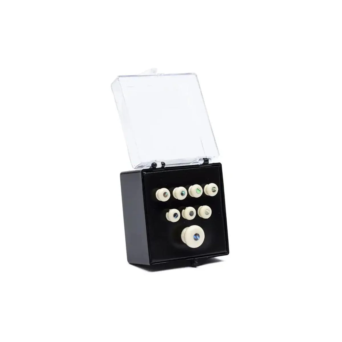 Martin Pearl Inlaid Bridge & Endpins - White
