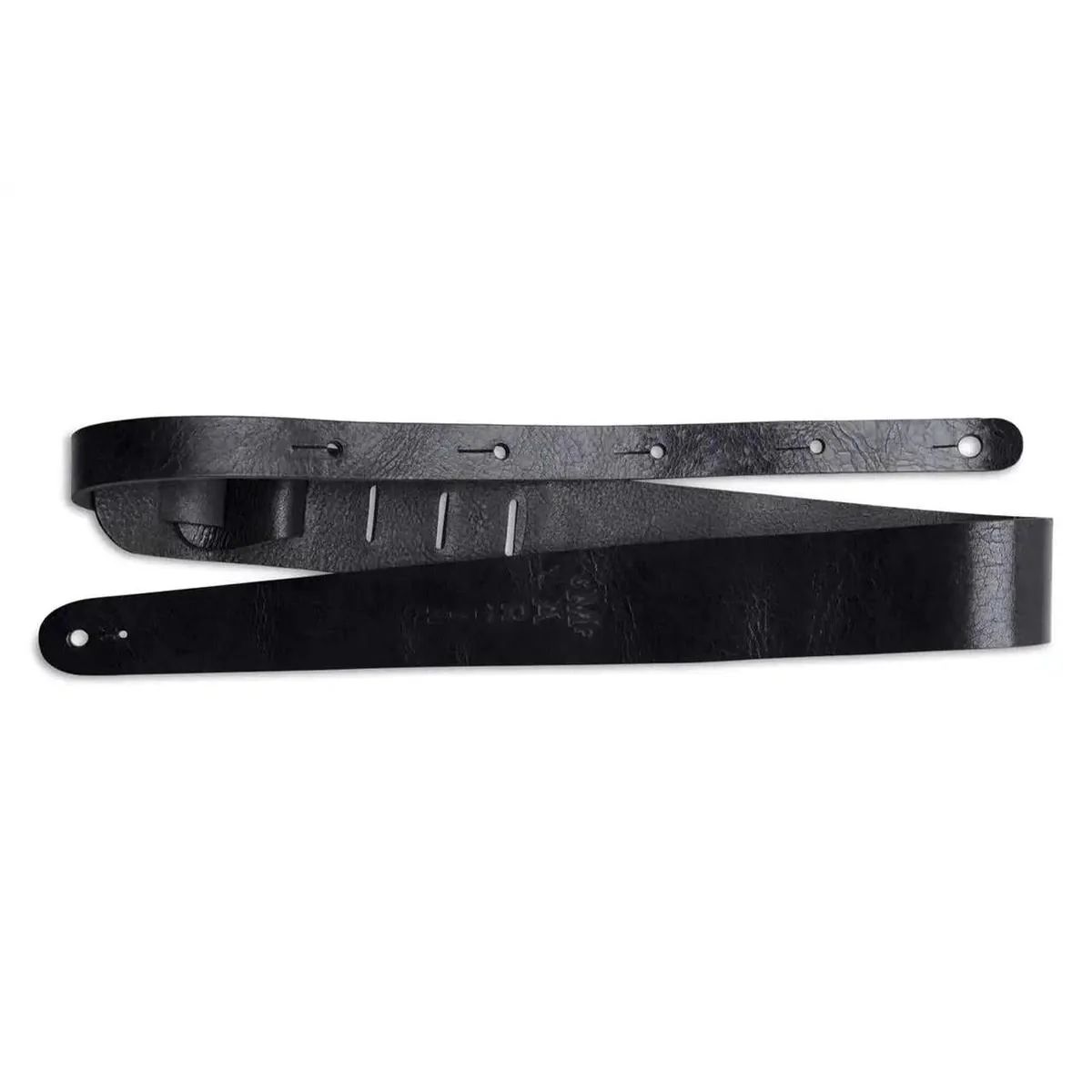 Martin Vintage Black Leather Guitar Strap - Image 2