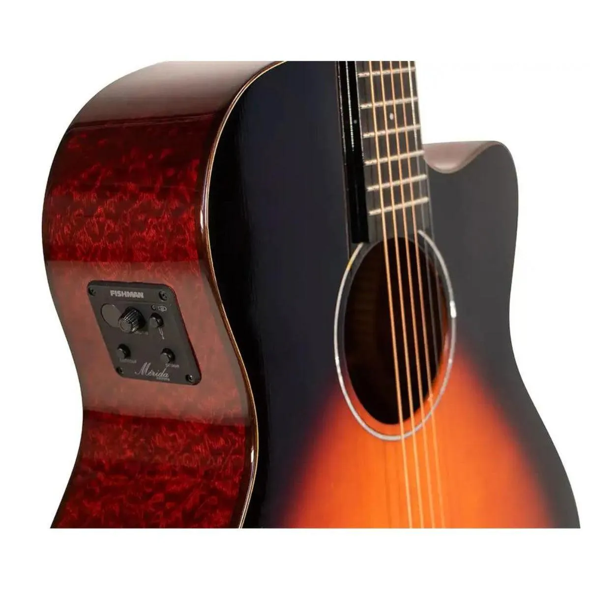 Mérida REDFOX-EQ Imperial Series Auditorium Acoustic-Electric Guitar - Image 3