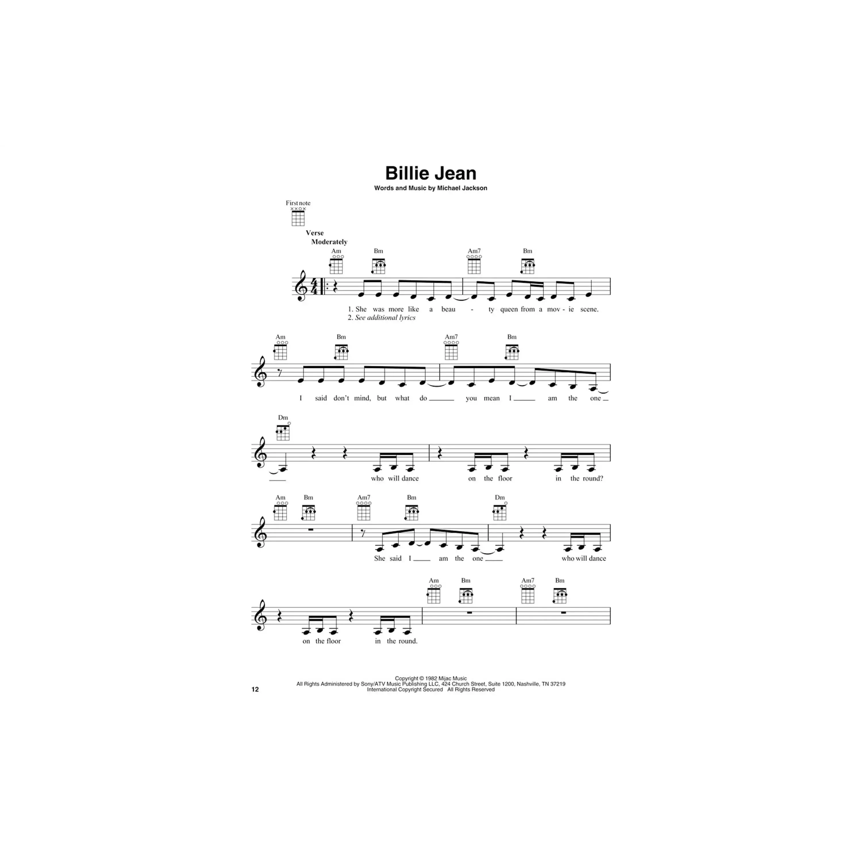 Michael Jackson for Ukulele - Image 2