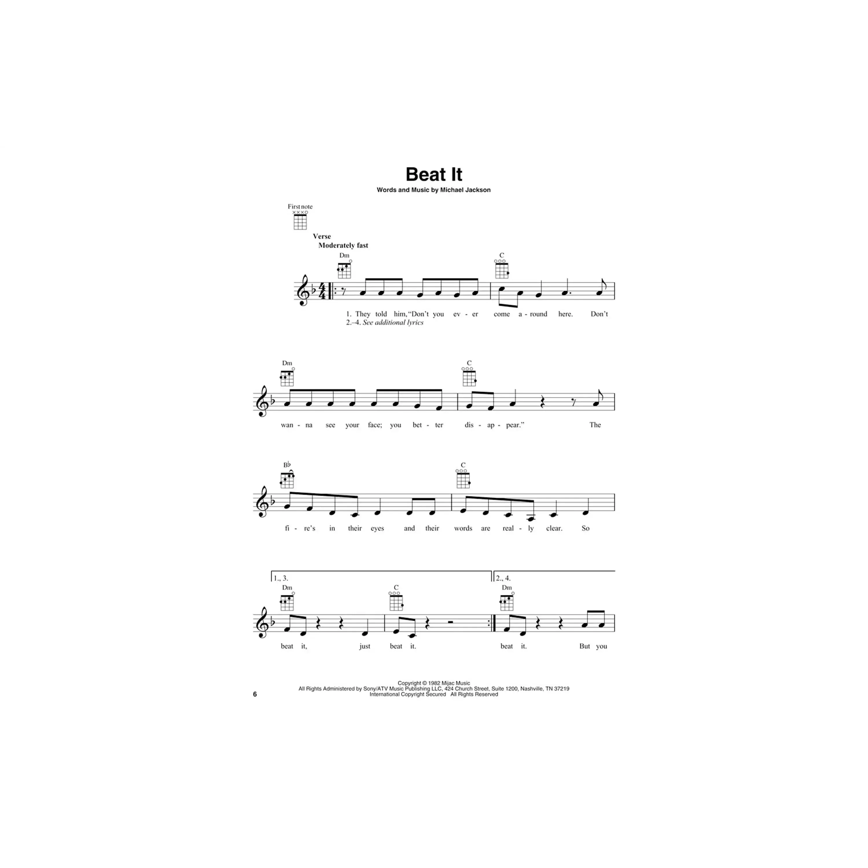 Michael Jackson for Ukulele - Image 3