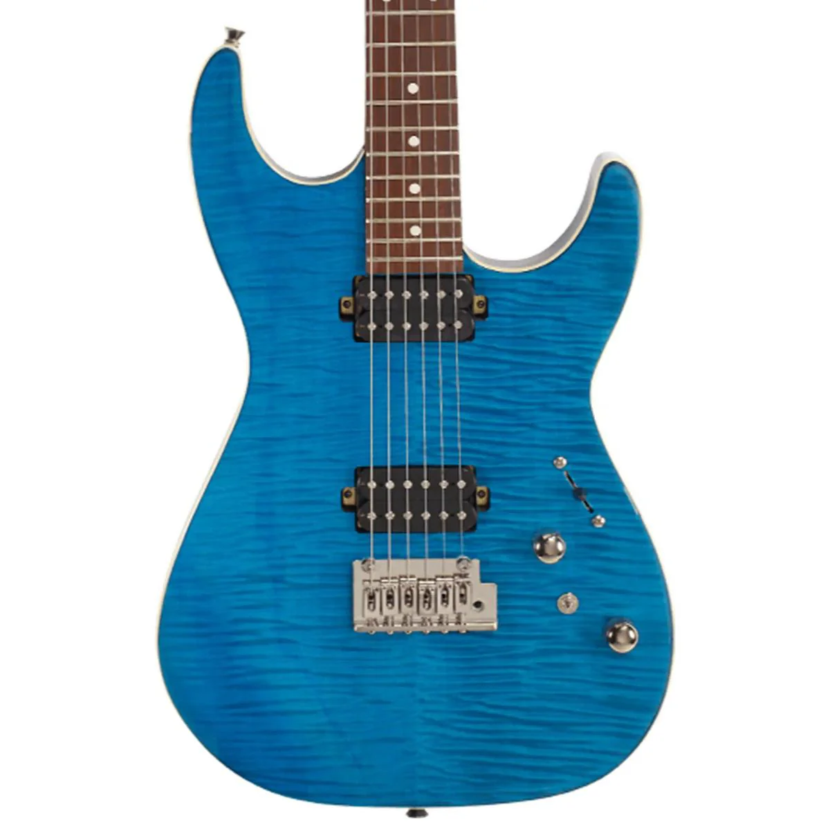 Michael Kelly 1962 Flame Electric Guitar - Transparent Blue