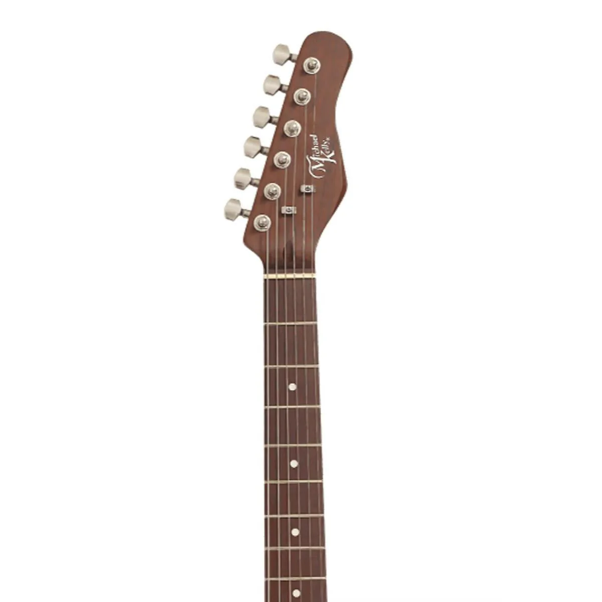 Michael Kelly 1962 Flame Electric Guitar - Transparent Blue - Image 3