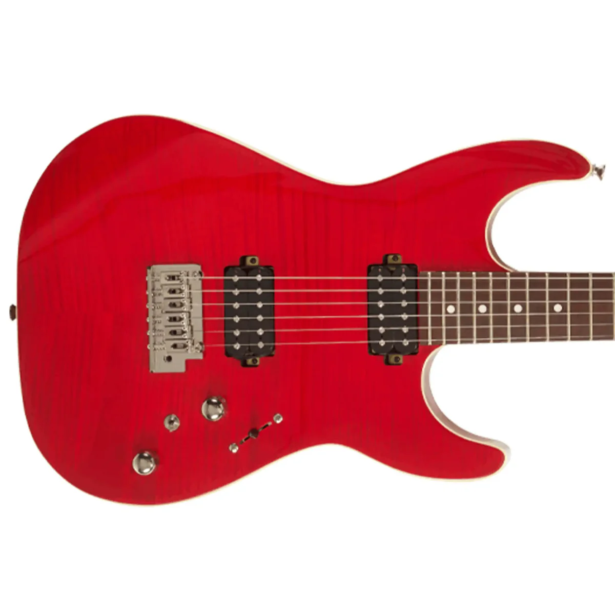 Michael Kelly 1962 Flame Electric Guitar - Transparent Red