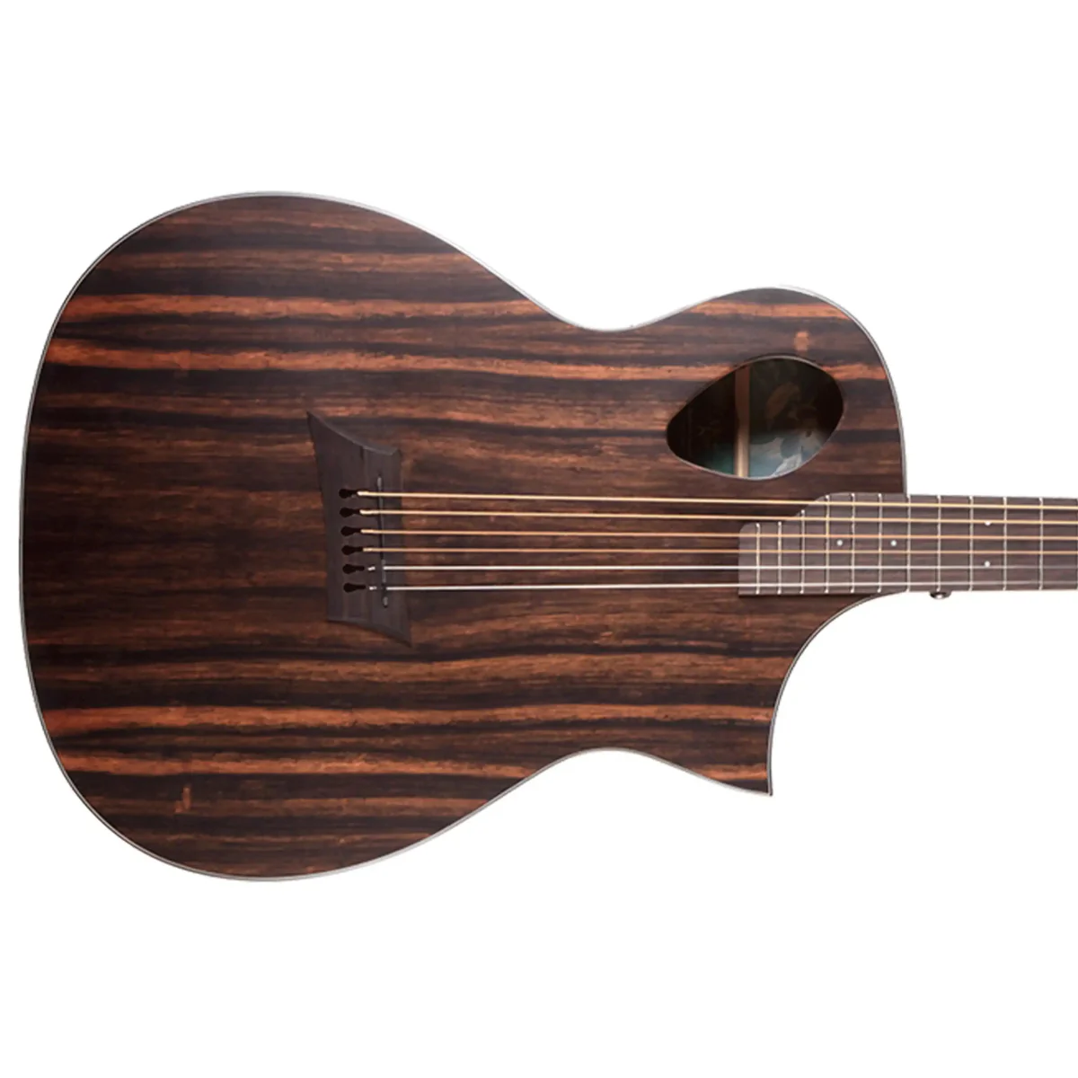 Michael Kelly Forte Port Exotic Java Ebony Acoustic Electric Guitar