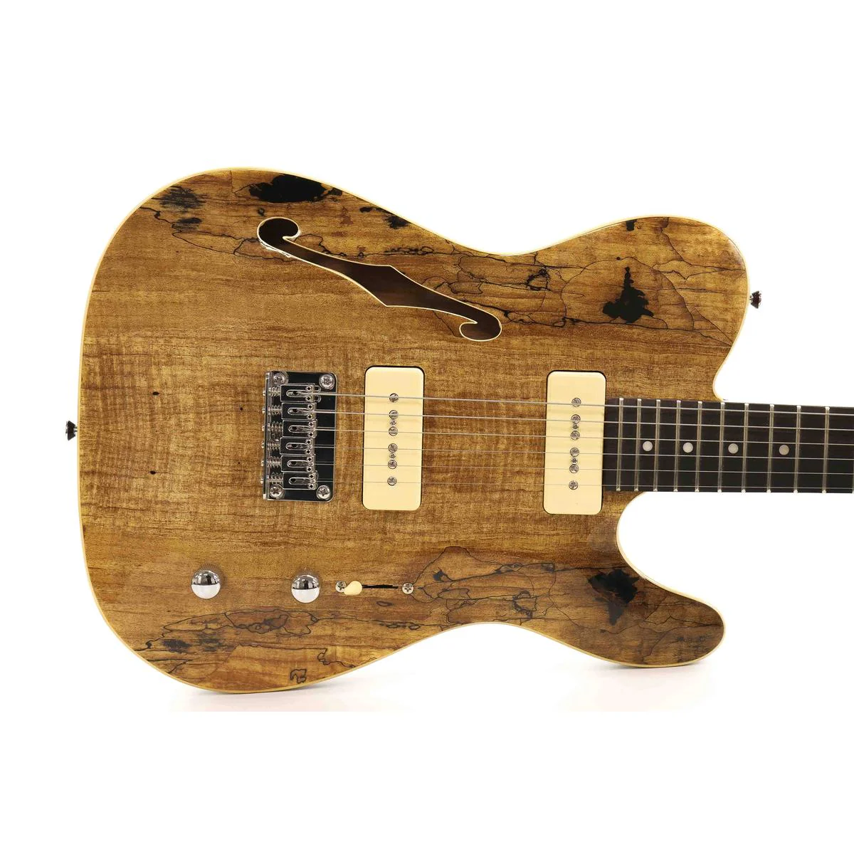 Michael Kelly Thinline Electric Guitar P90 Pickups and “F” Hole "Madeira"