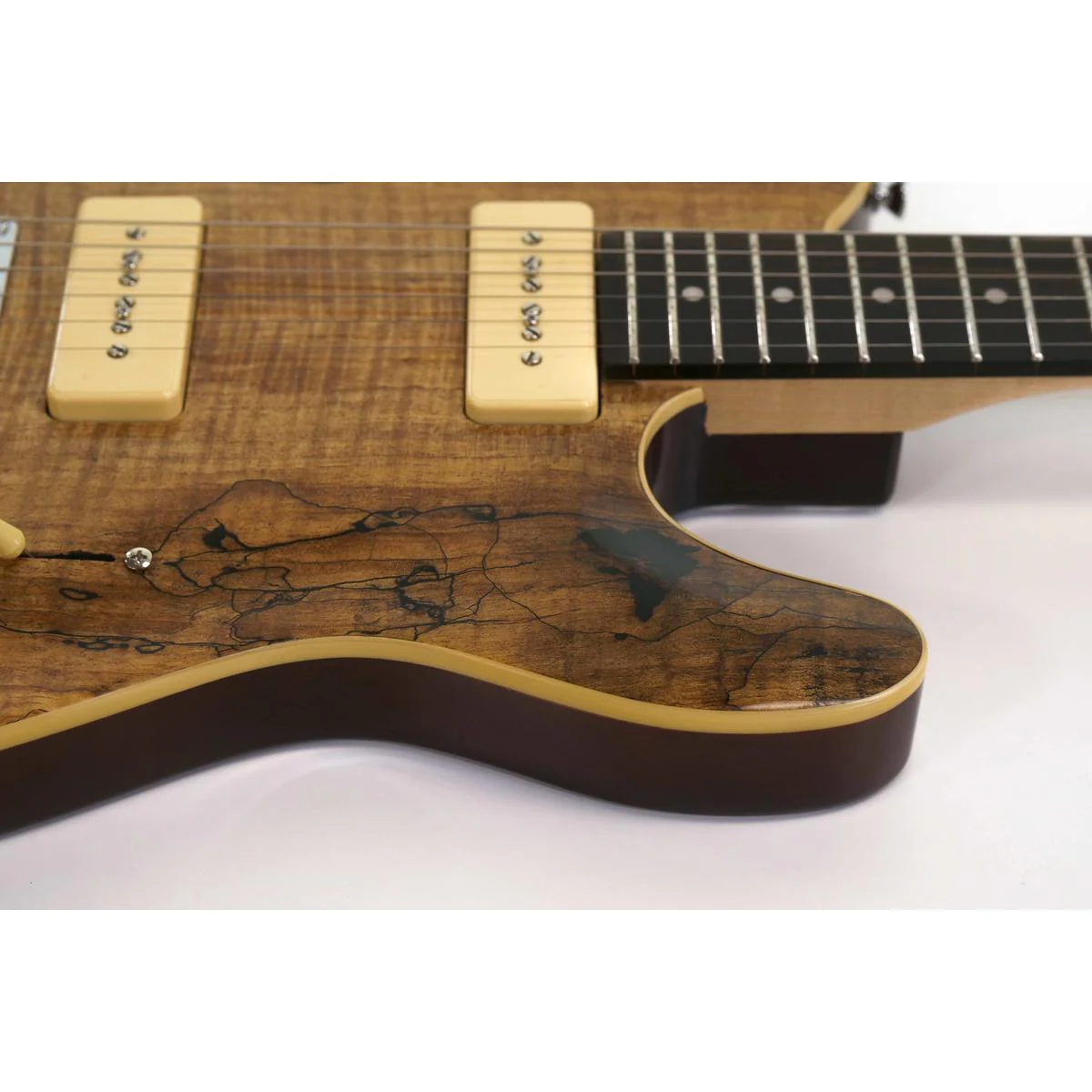 Michael Kelly Thinline Electric Guitar P90 Pickups and “F” Hole "Madeira" - Image 3