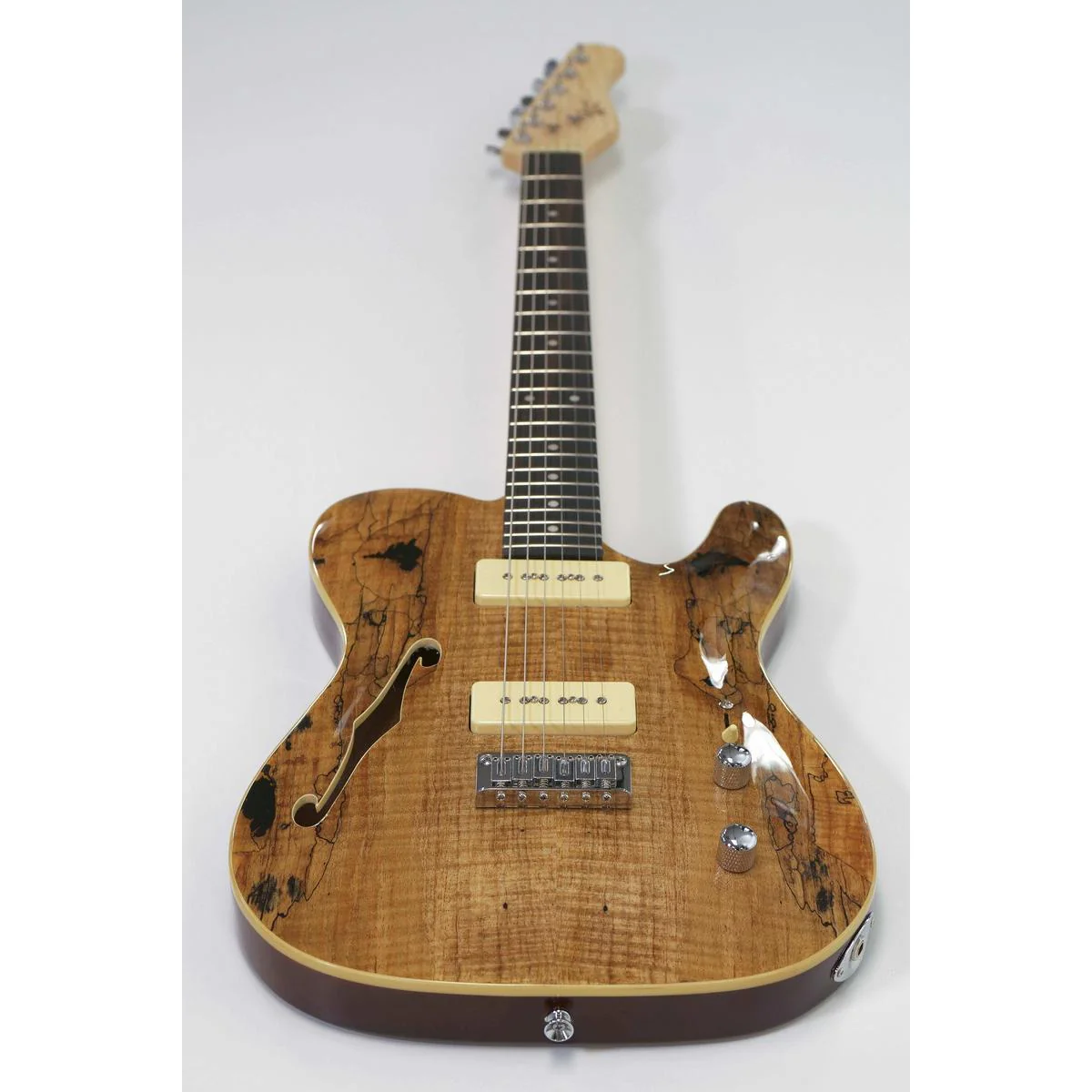 Michael Kelly Thinline Electric Guitar P90 Pickups and “F” Hole "Madeira" - Image 4