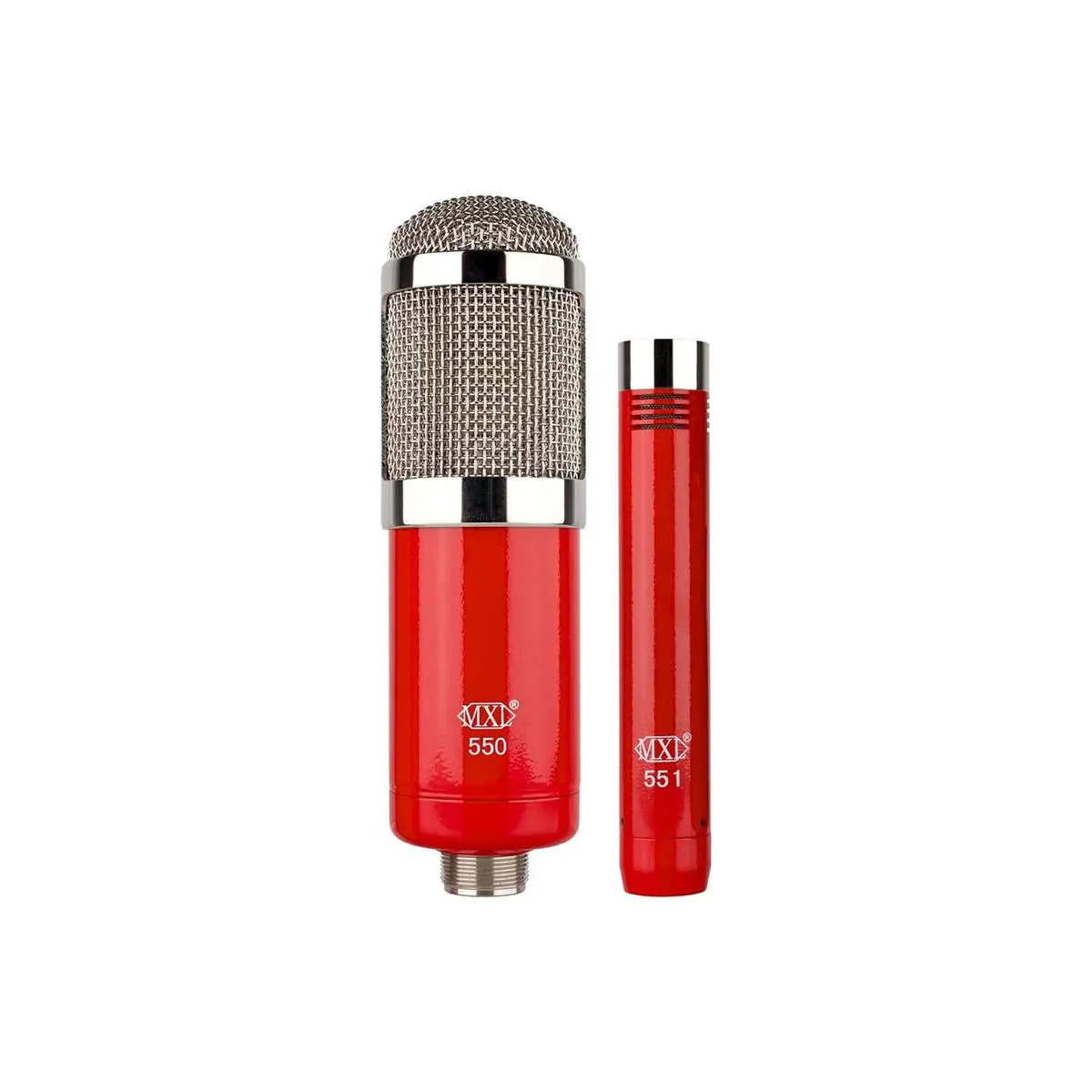 MXL 550/551R Recording Microphone Kit - Red