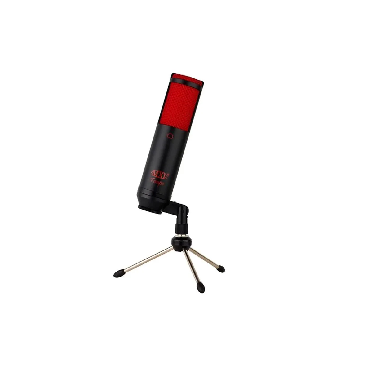 MXL Tempo USB Vocal Microphone with Black Body & Red Grill - Image 2
